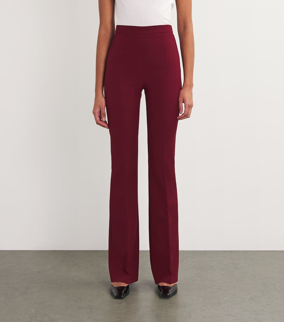Safiyaa Womens Crepe Tailored Trousers Swinton Image 3