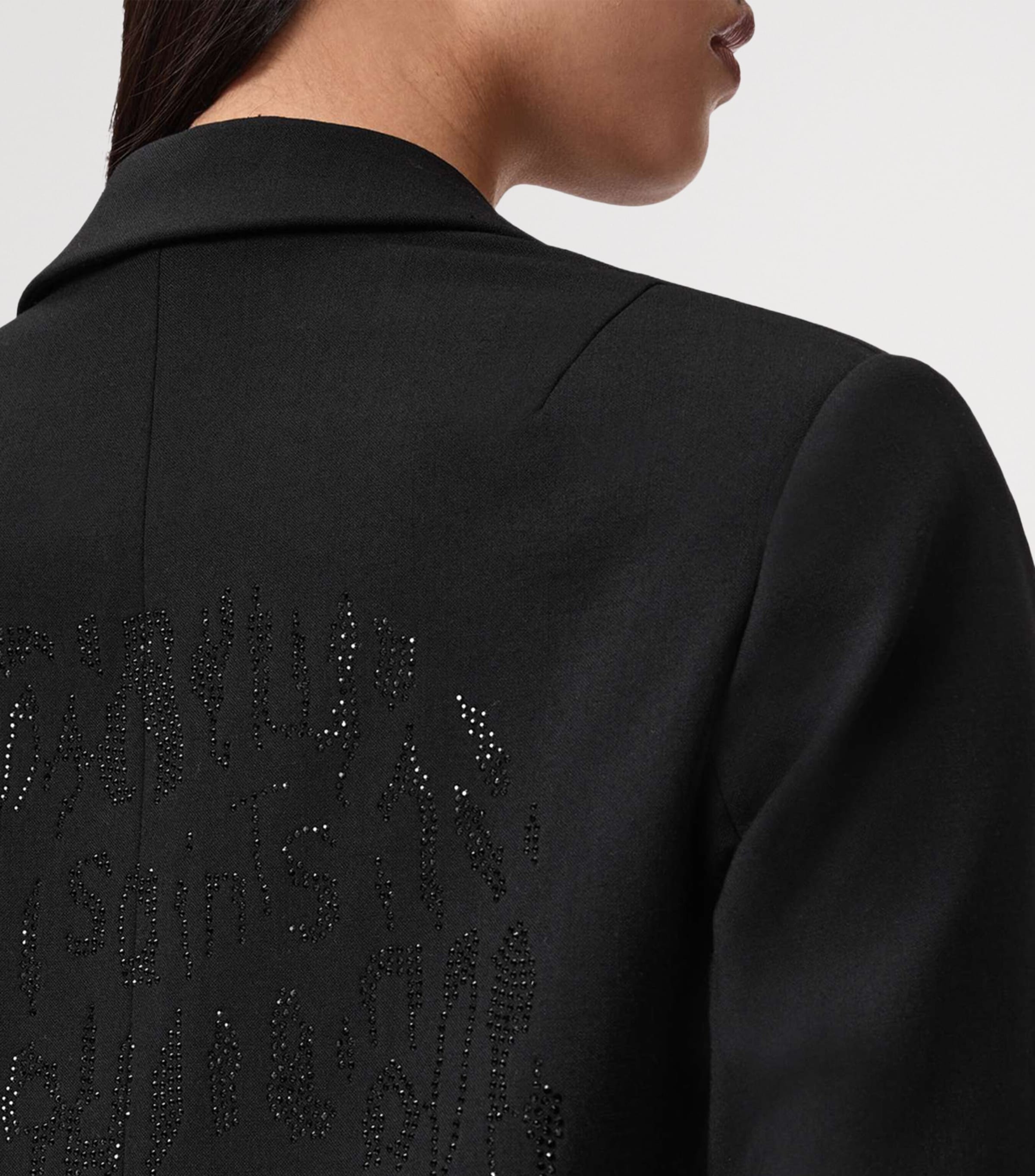 AllSaints Womens Embellished Ottie Skull Blazer Black Image 5