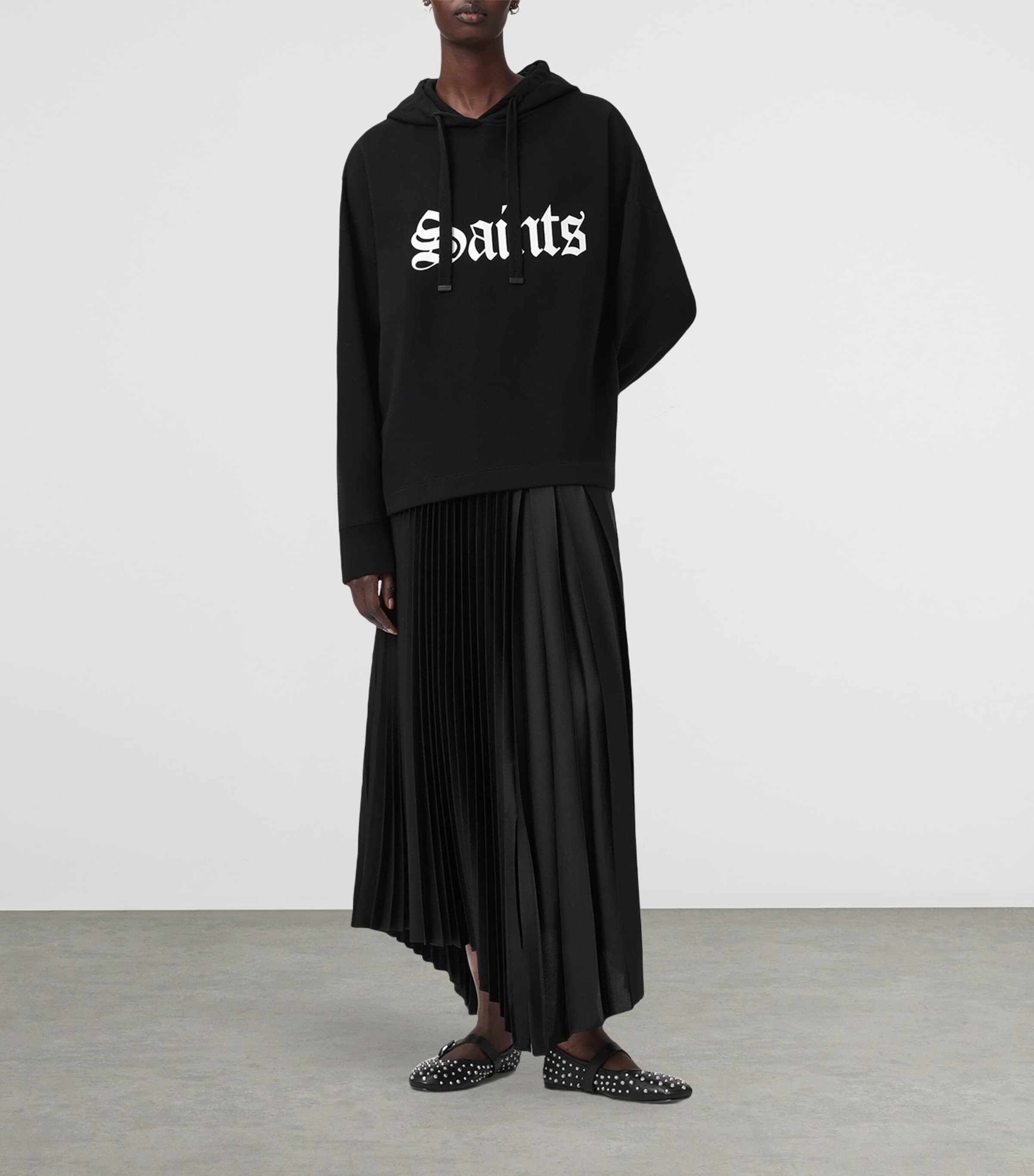 Cotton Saint Etie Hoodie BLACK Image 2