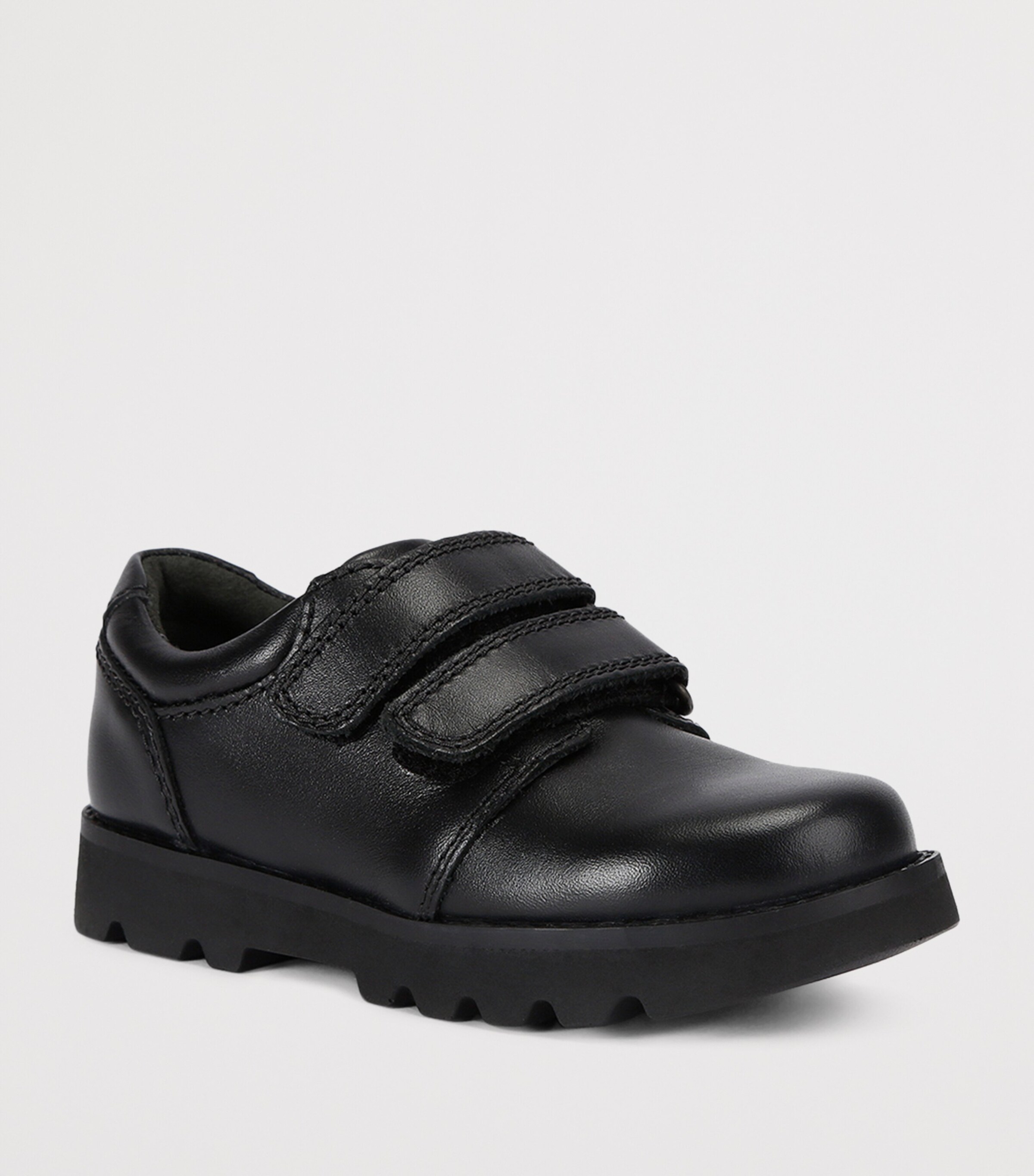 Start-Rite Polished Leather Parker School Shoes Black Image 3