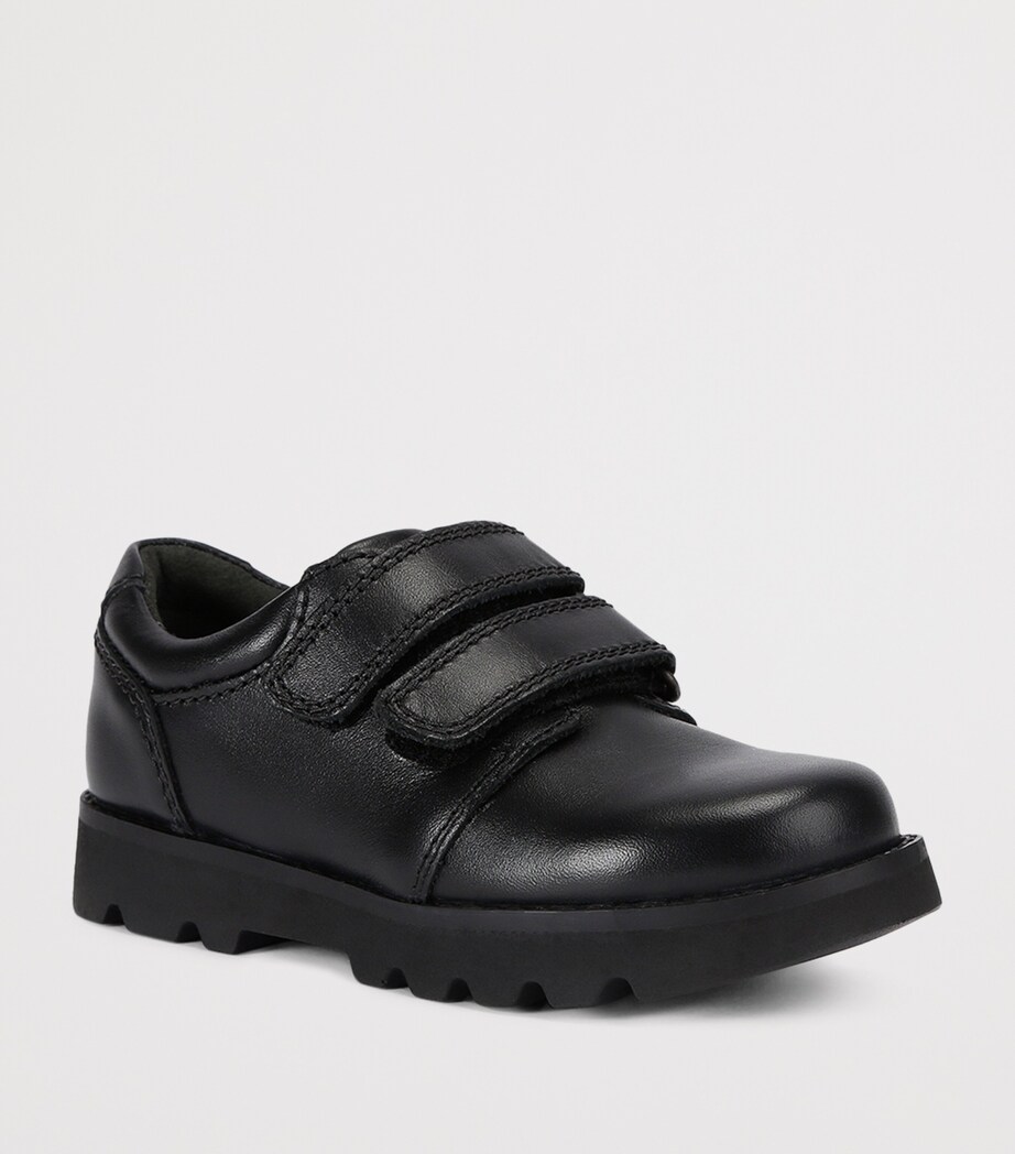 Start-Rite Polished Leather Parker School Shoes Black Image 3