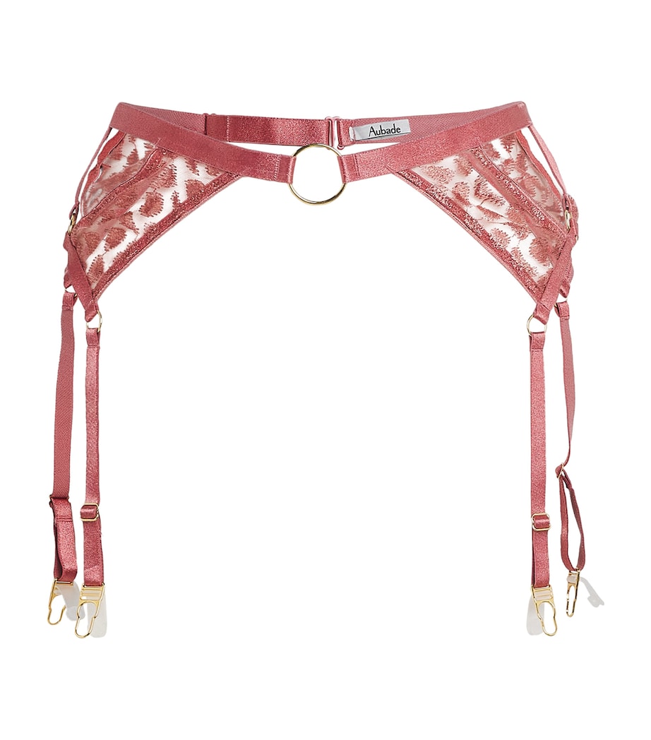 Crazy in Love Suspender Belt WARM PINK Image 1