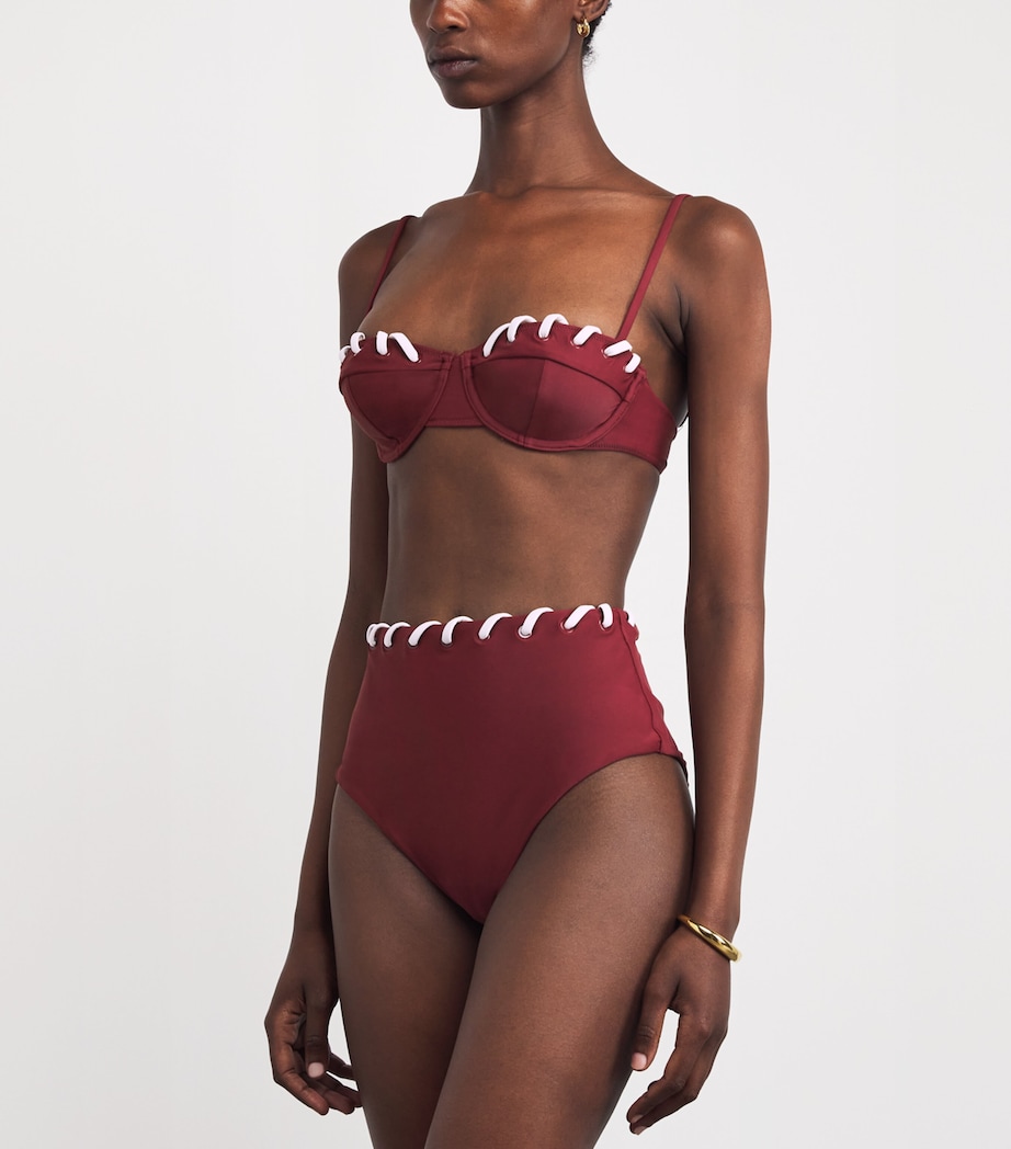 Balconette Recca Bikini Top OXBLOOD MULTI Image 3