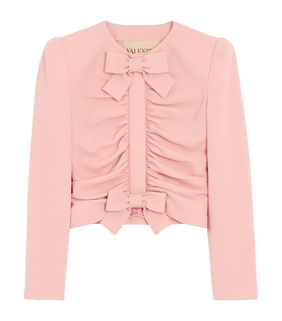 Virgin Wool Bow Jacket F8U Image 1