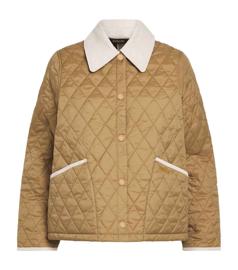 Barbour Womens Icons Liddesdale Quilted Jacket Sand/dress/pearl Image 1