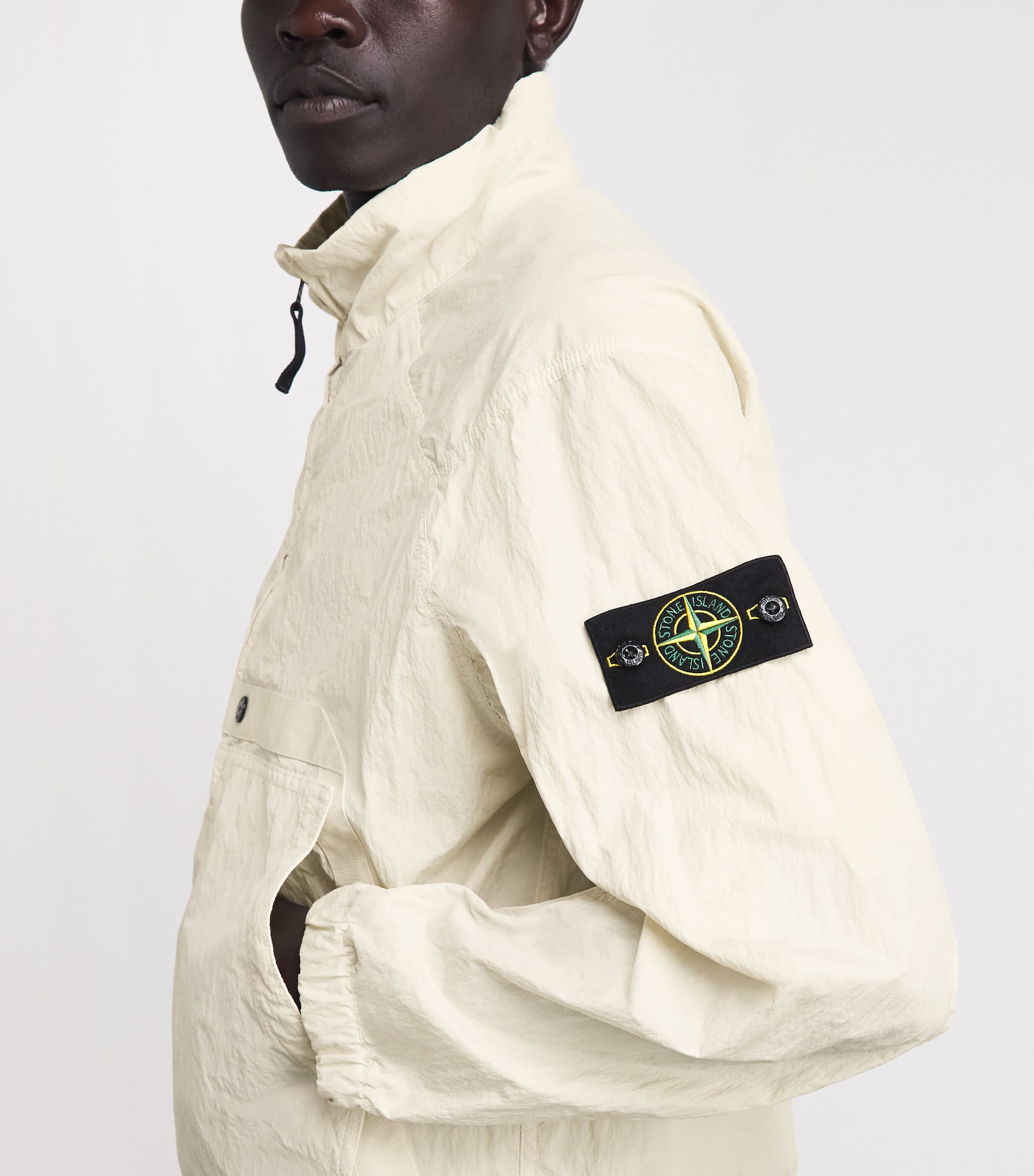 Stone Island Mens Warp Nylon Ribbed Jacket Image 3