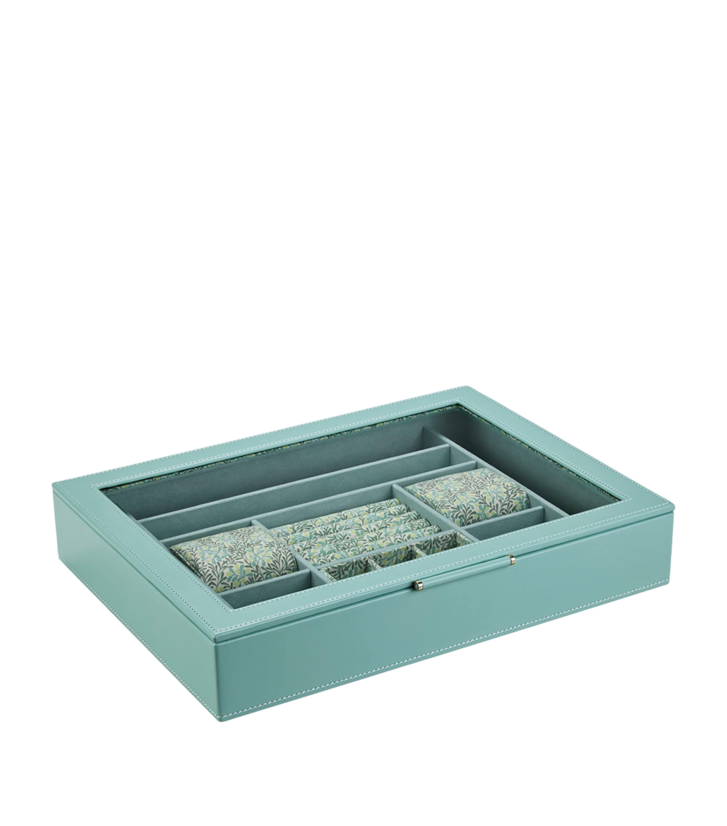 WOLF x Fiona Howard Sophia Window Jewellery Box Jade Fruit Botanical Image 2