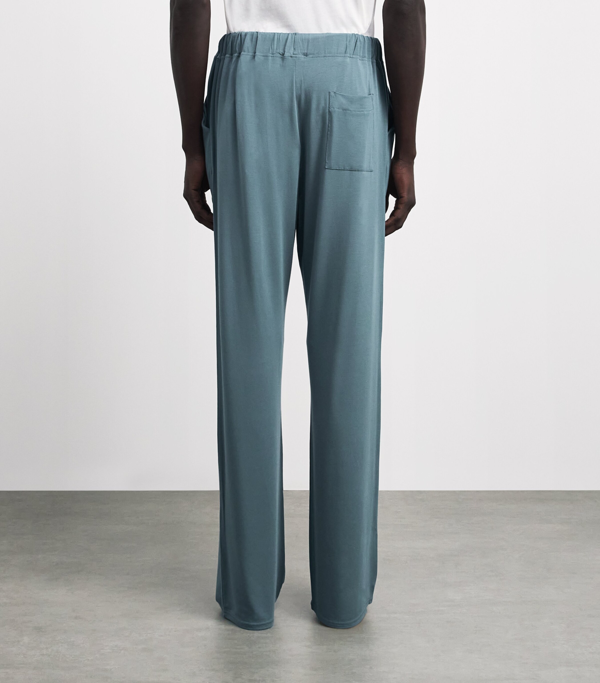 Homebody Mens Drawstring Pyjama Bottoms Teal Mist Image 5