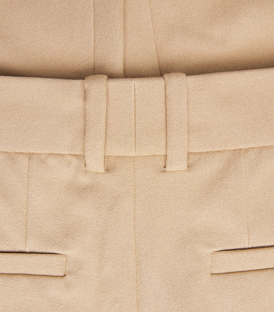 Joseph Womens Gabardine Coleman Slim Trousers Powder Image 5