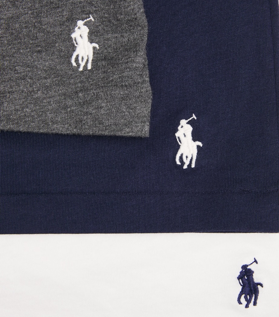 Polo Ralph Lauren Mens Cotton Classic T-Shirts (Set of 3) Nv/brcl Htr/wht Image 6