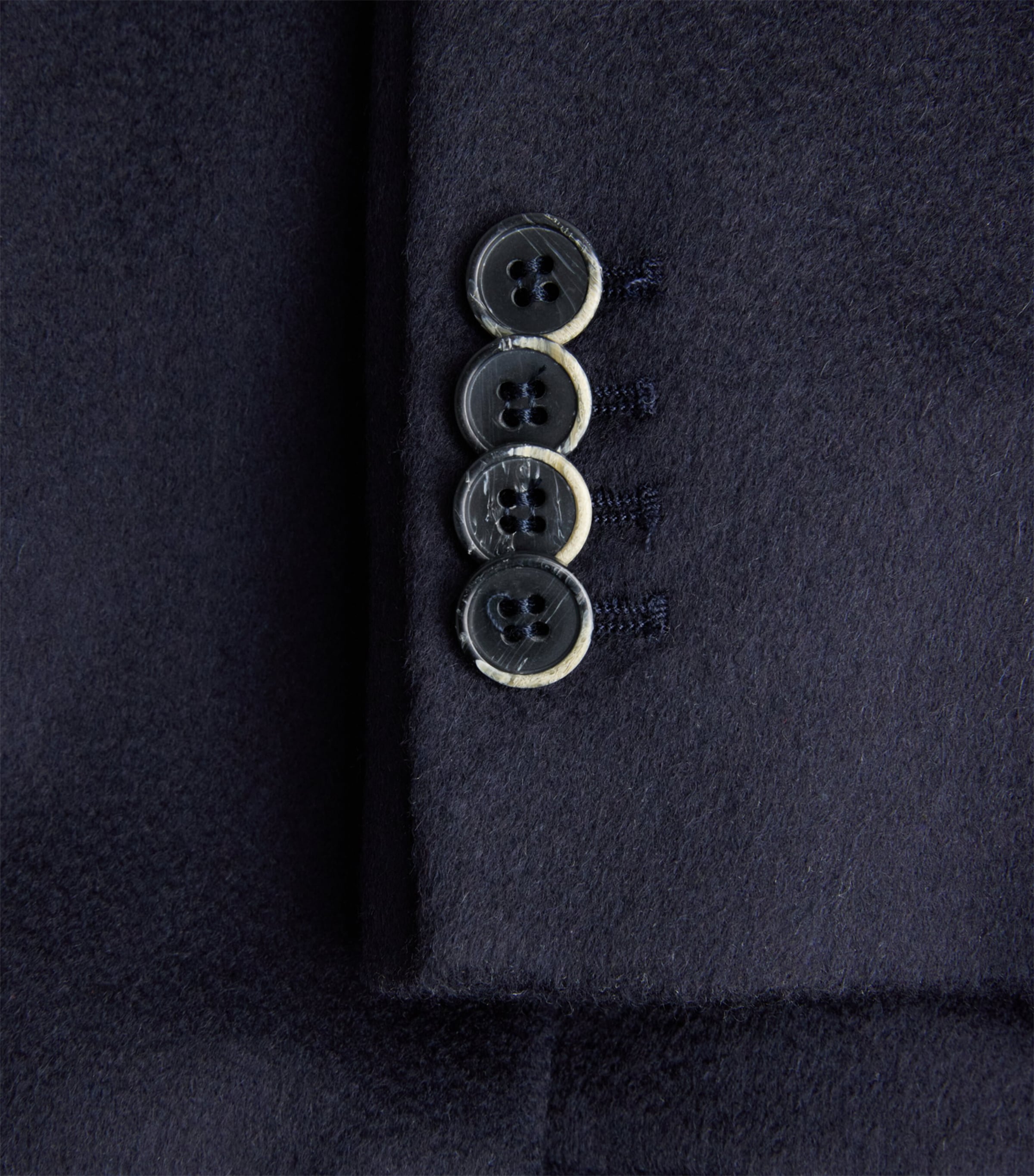 Barena Mens Brushed Cashmere Blazer Navy Image 6