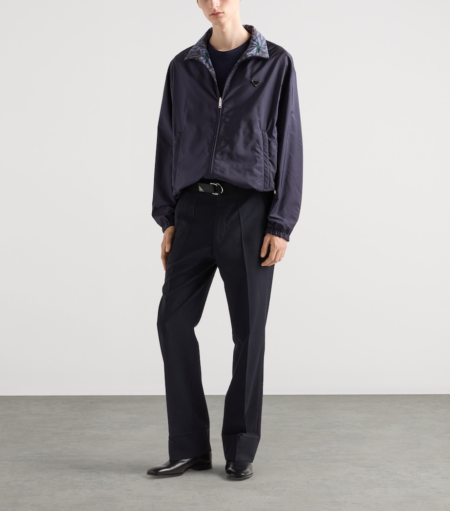 Prada Mens Reversible Re-Nylon Bomber Jacket Image 2