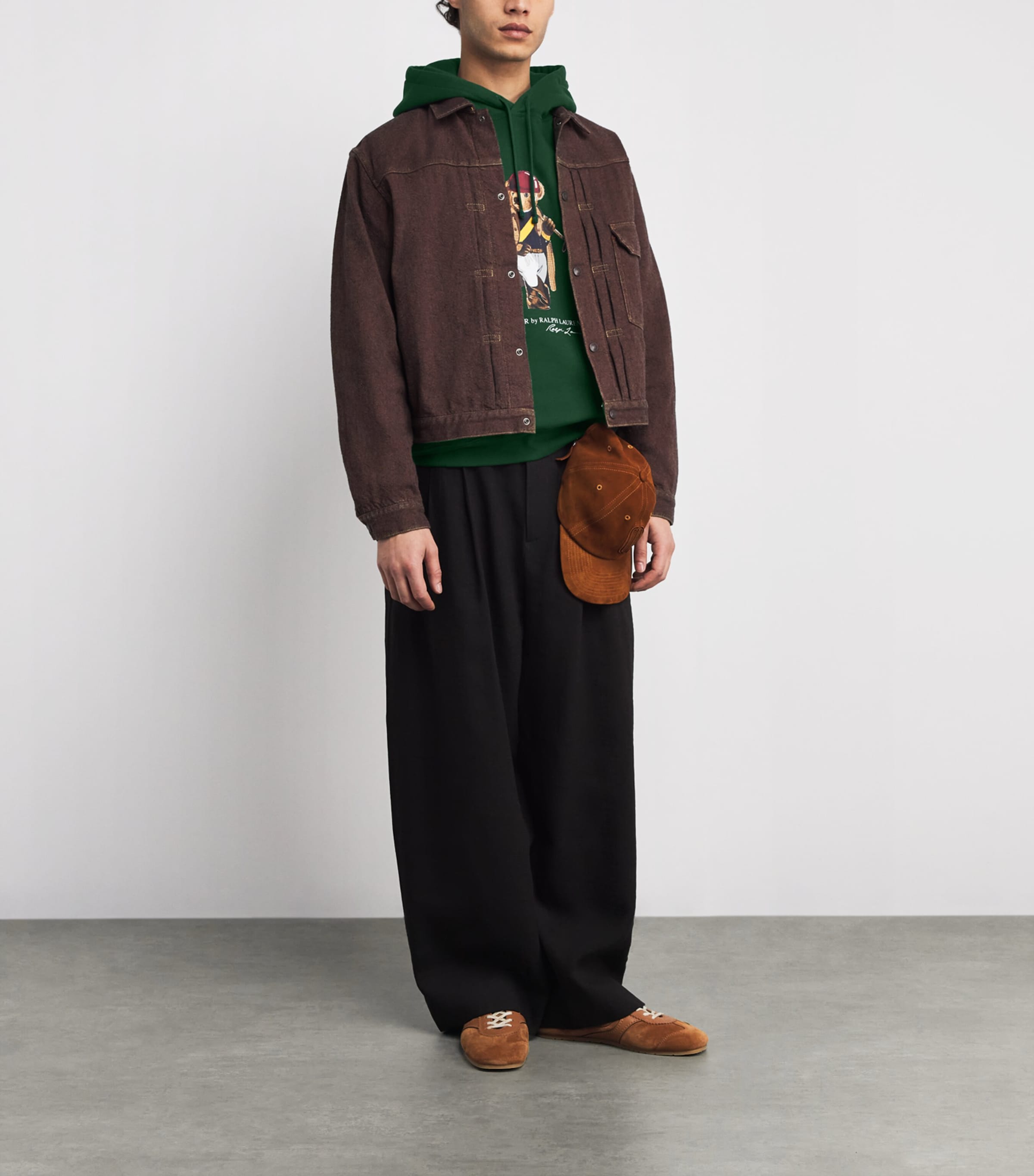 Cotton-Blend Polo Bear Hoodie NW FRST-SOCIETY BEAR Image 2