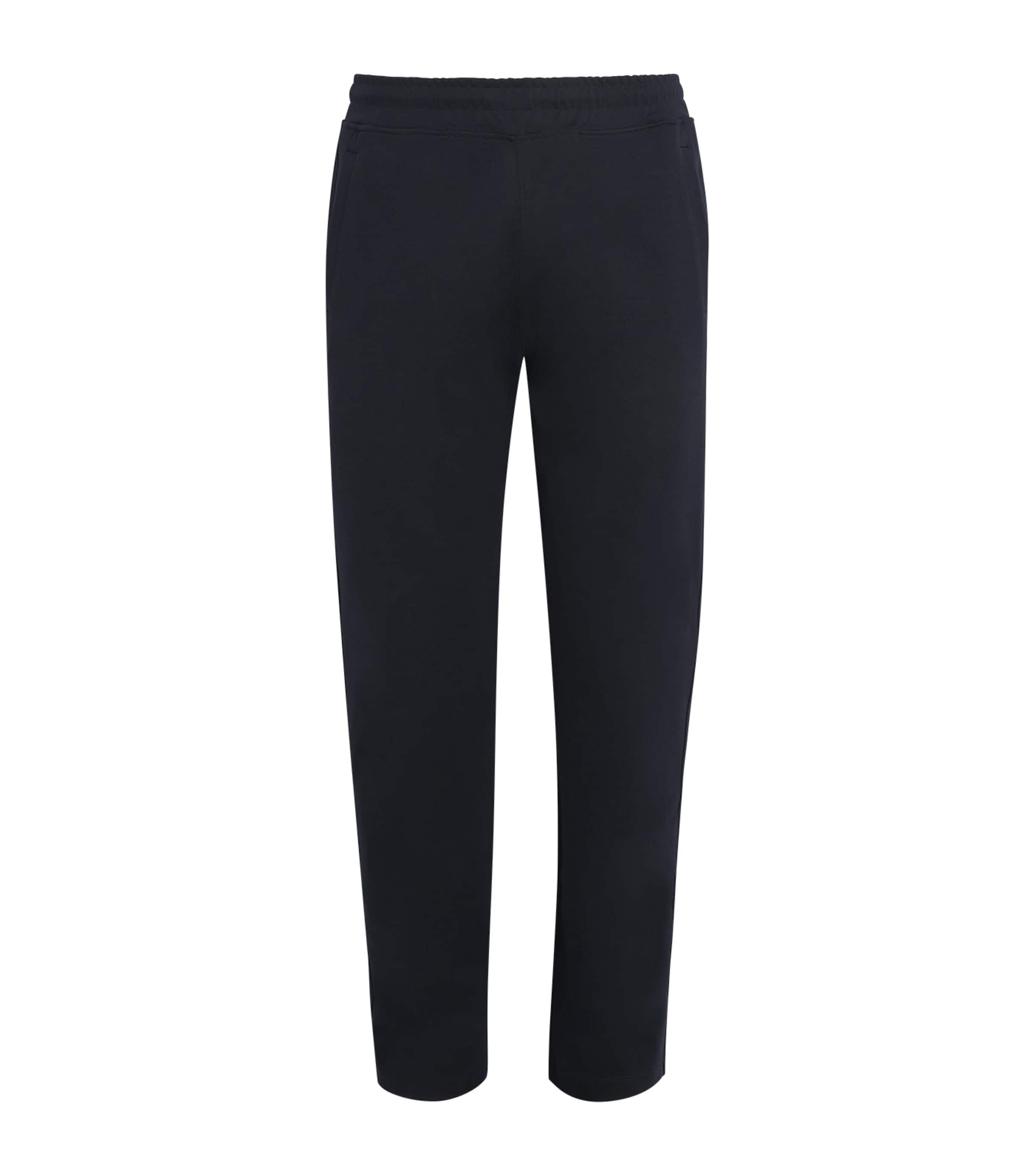 Corneliani Mens Cotton-Blend Sweatpants Navy Blue Image 1