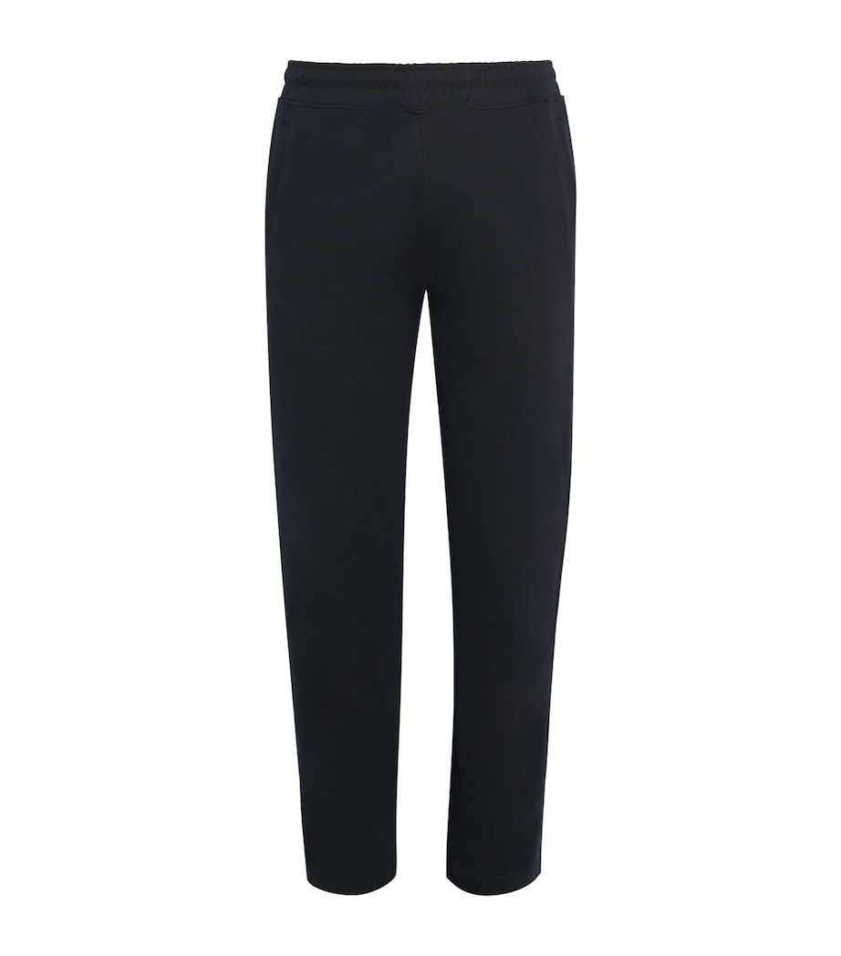 Corneliani Mens Cotton-Blend Sweatpants Navy Blue Image 1