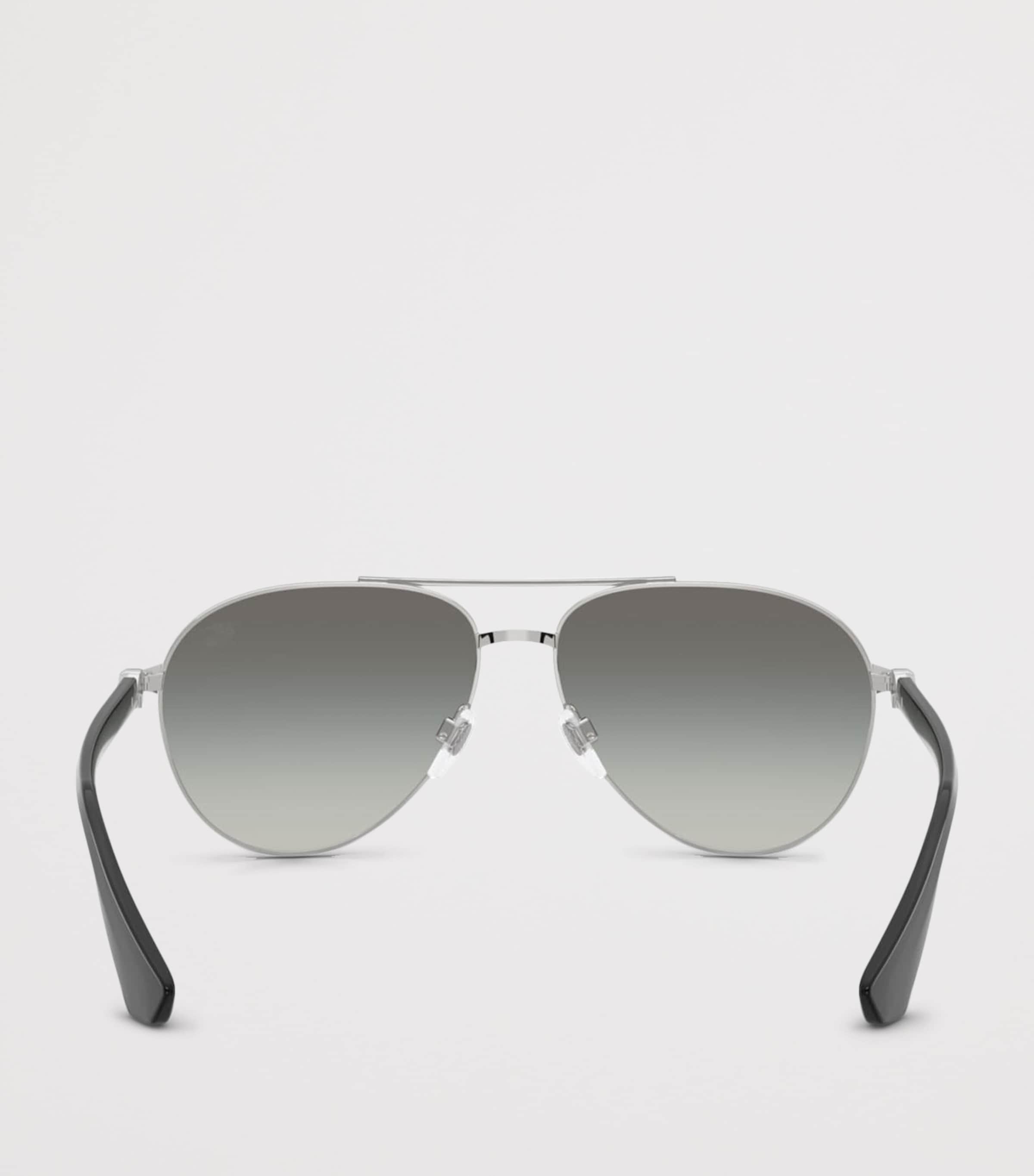 Burberry Metal BE3167 Pilot Sunglasses Silver Image 4