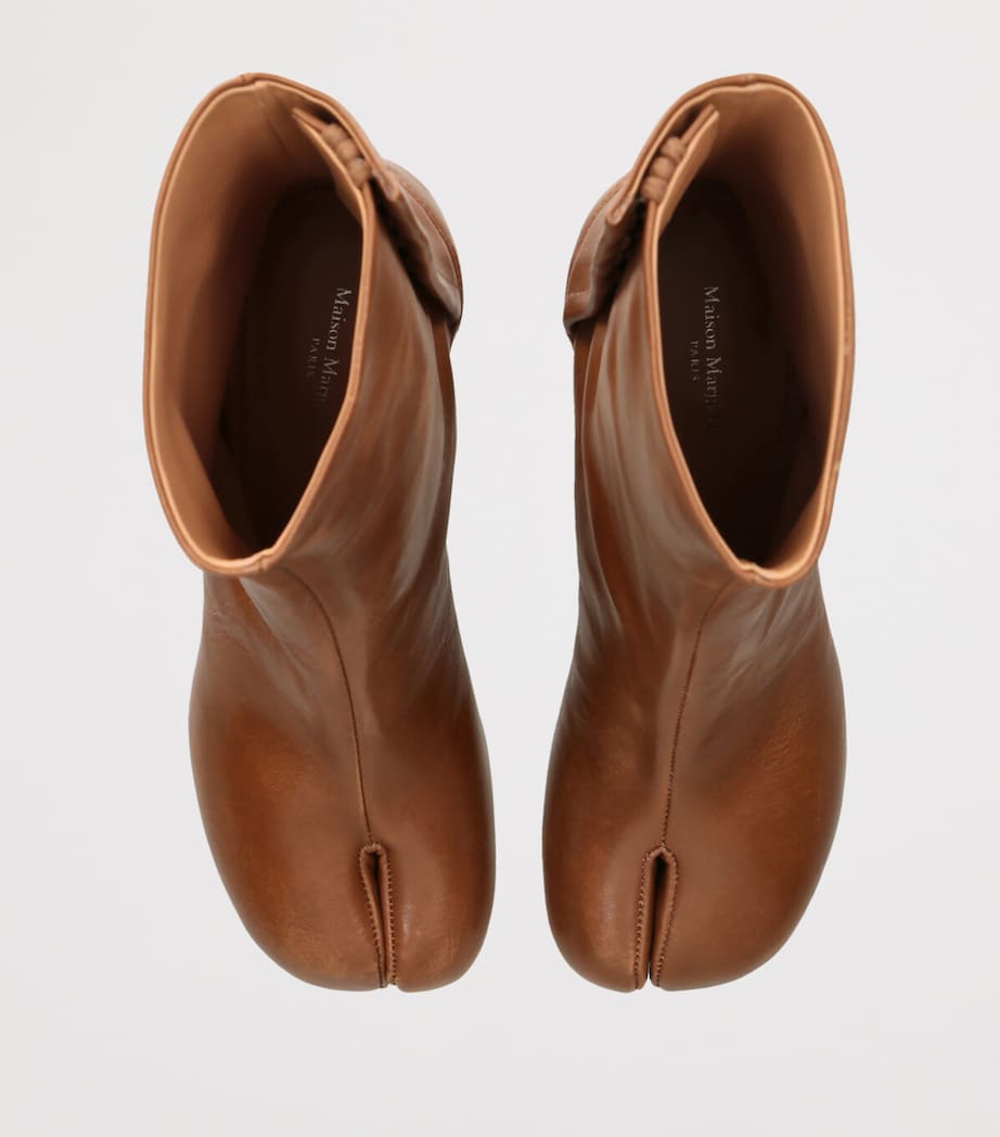 Sun-Bleached Leather Tabi Boots 60 TAN Image 4