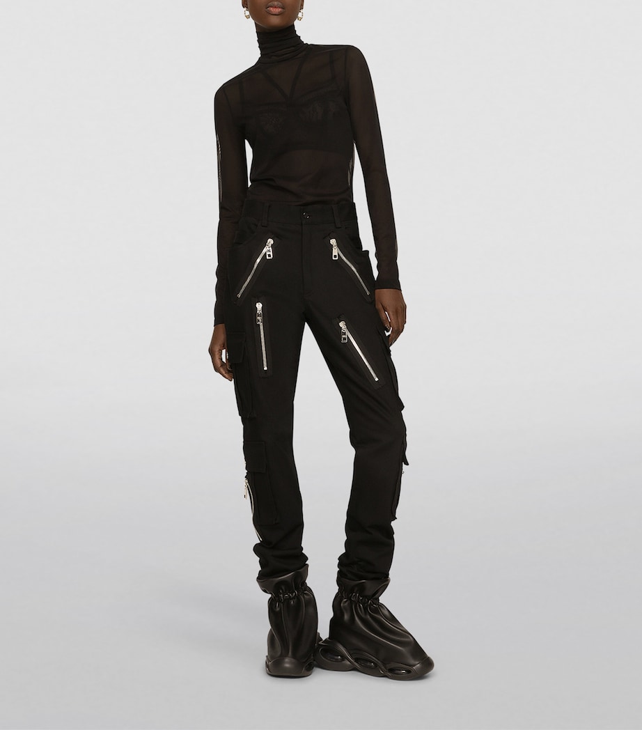 Rollneck Top N0000-BLACK Image 3