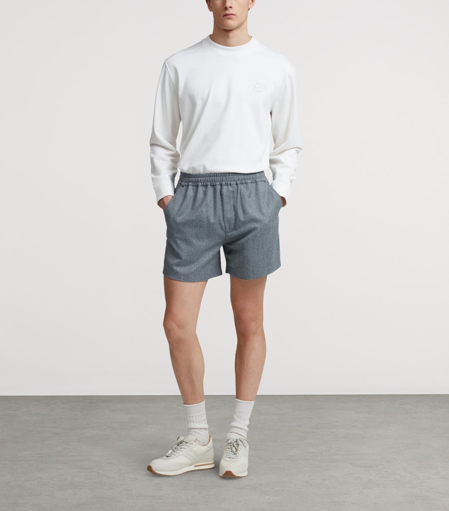 Cashmere-Cotton Logo Sweatshirt 127NATURAL WHITE Image 2