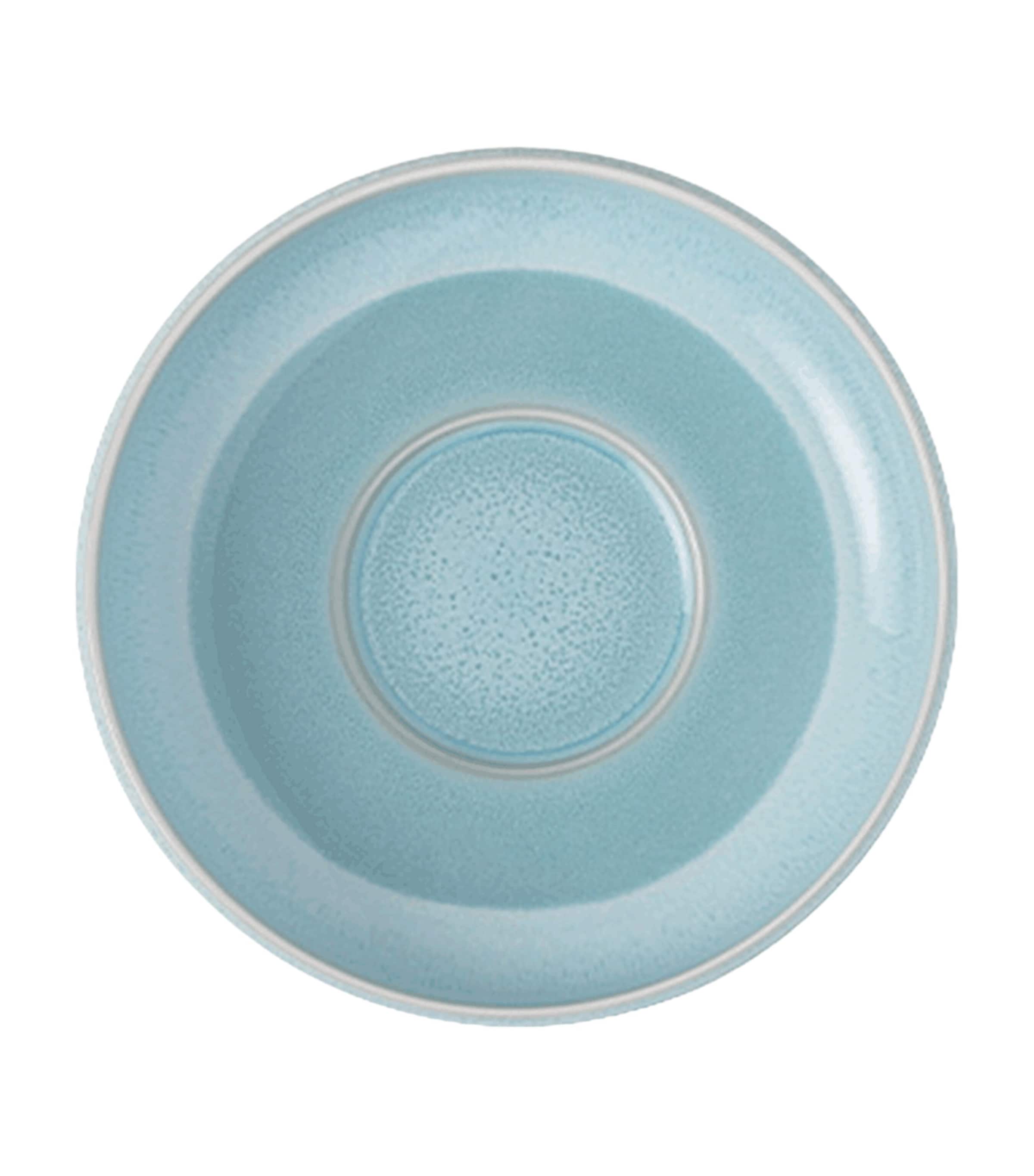 Villeroy & Boch Porcelain Perlemor Espresso Cup and Saucer Blue Image 1