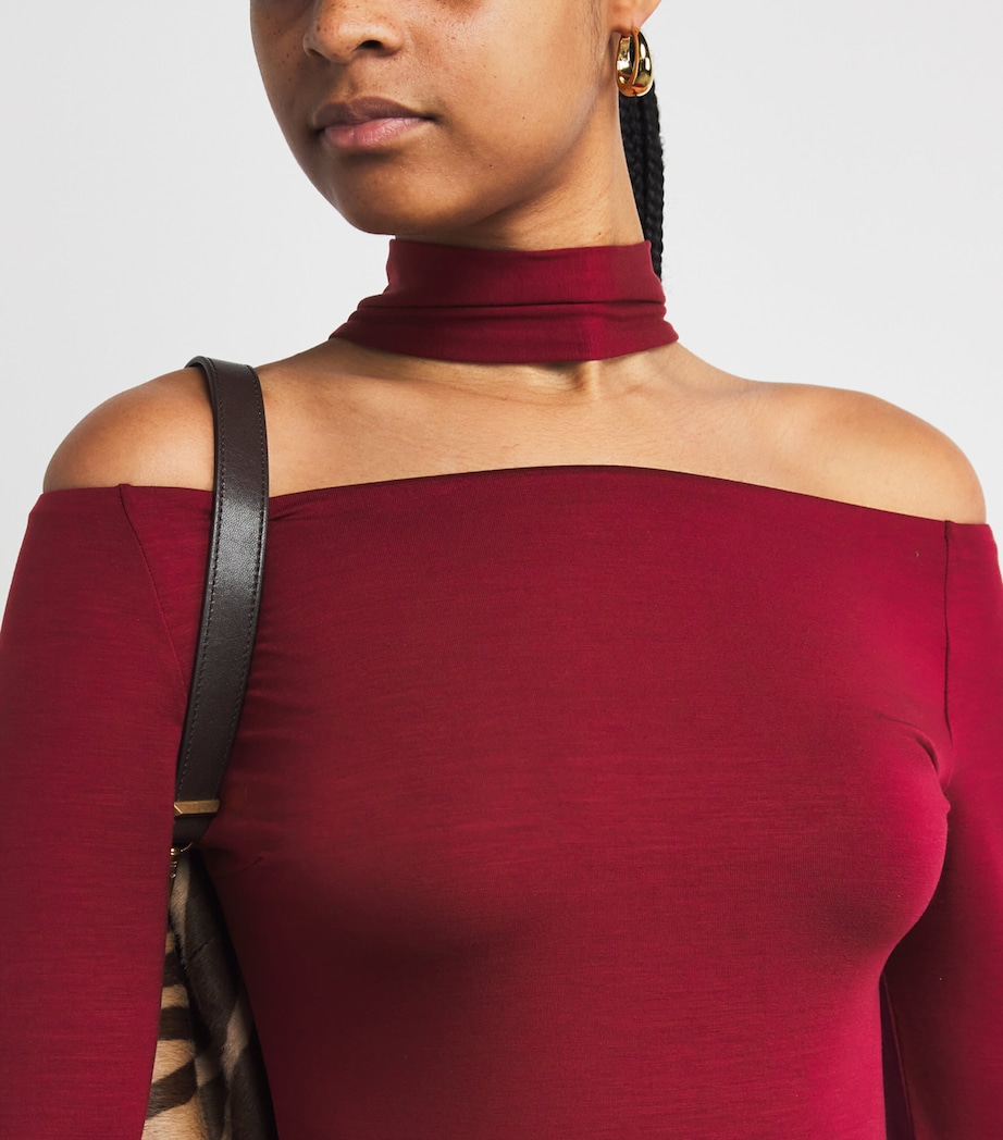 Drunk In Love Thong Bodysuit BURGUNDY Image 6