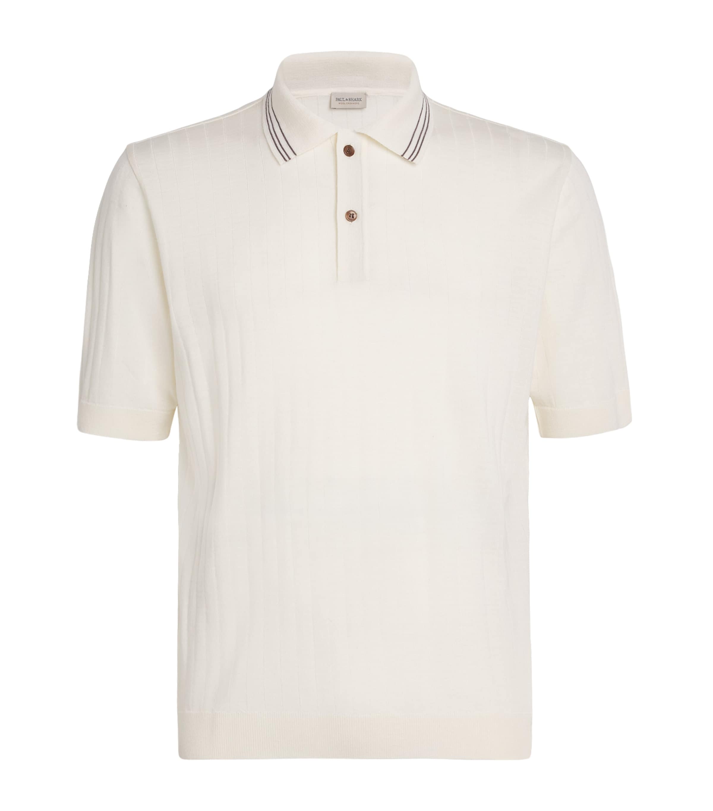 Paul & Shark Short-sleeved Polo Shirt In White