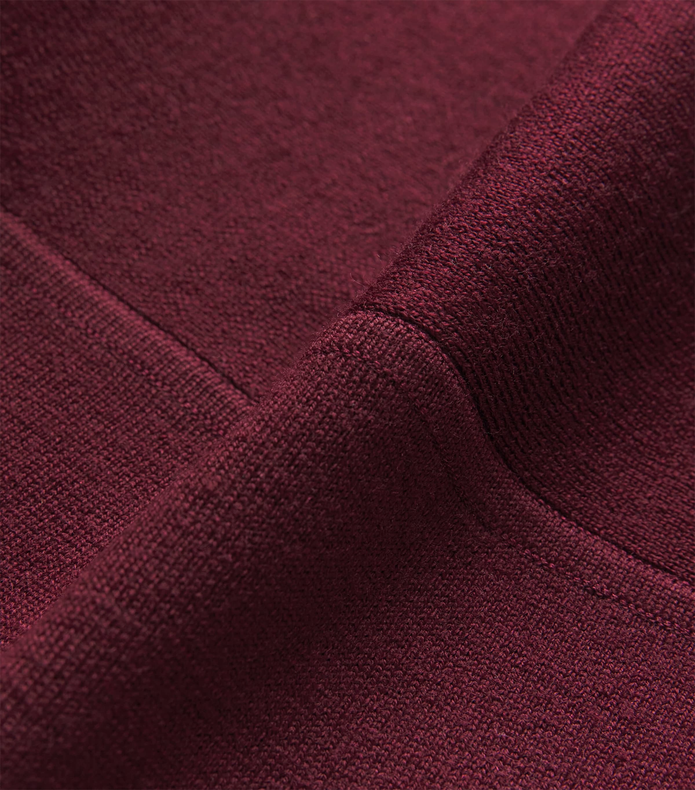 Knitted Mini Dress BURGUNDY Image 5