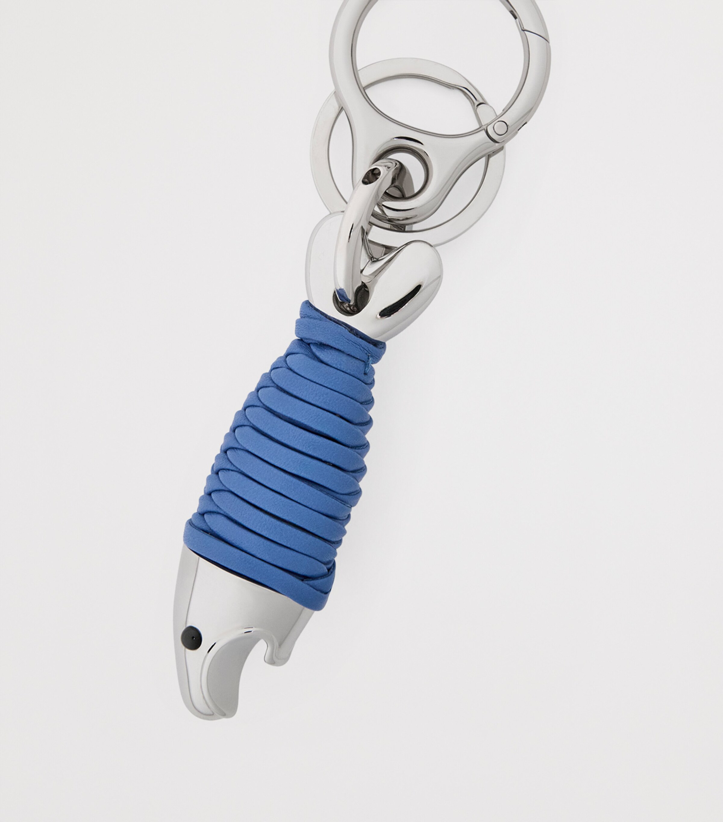 LOEWE Fish Bottle-Opener Keyring Silver/seaside Blue Image 3