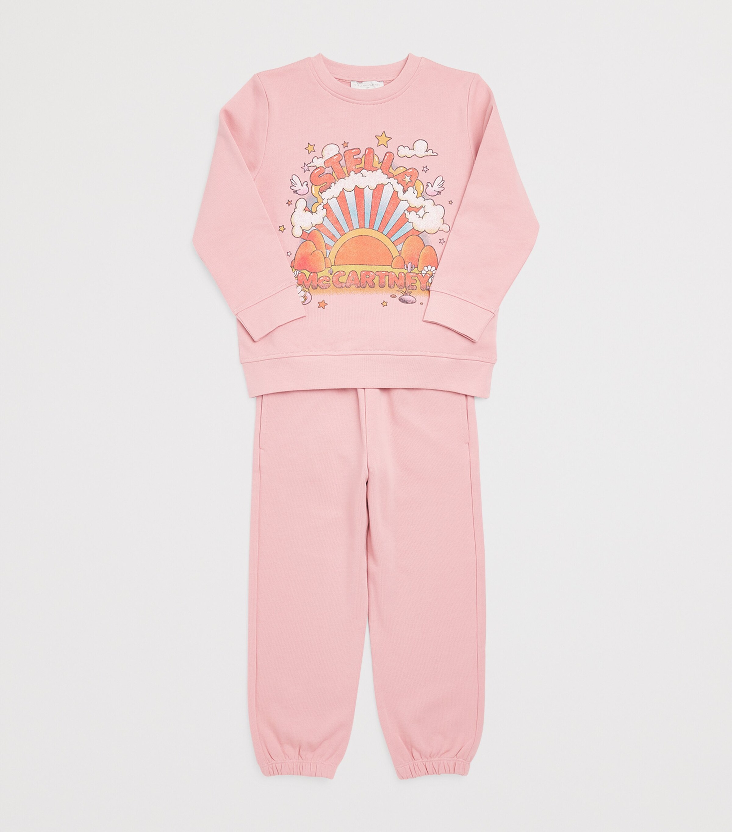 Stella McCartney Kids Cotton Daisy Sweatpants (3-14 Years) Pink Image 3