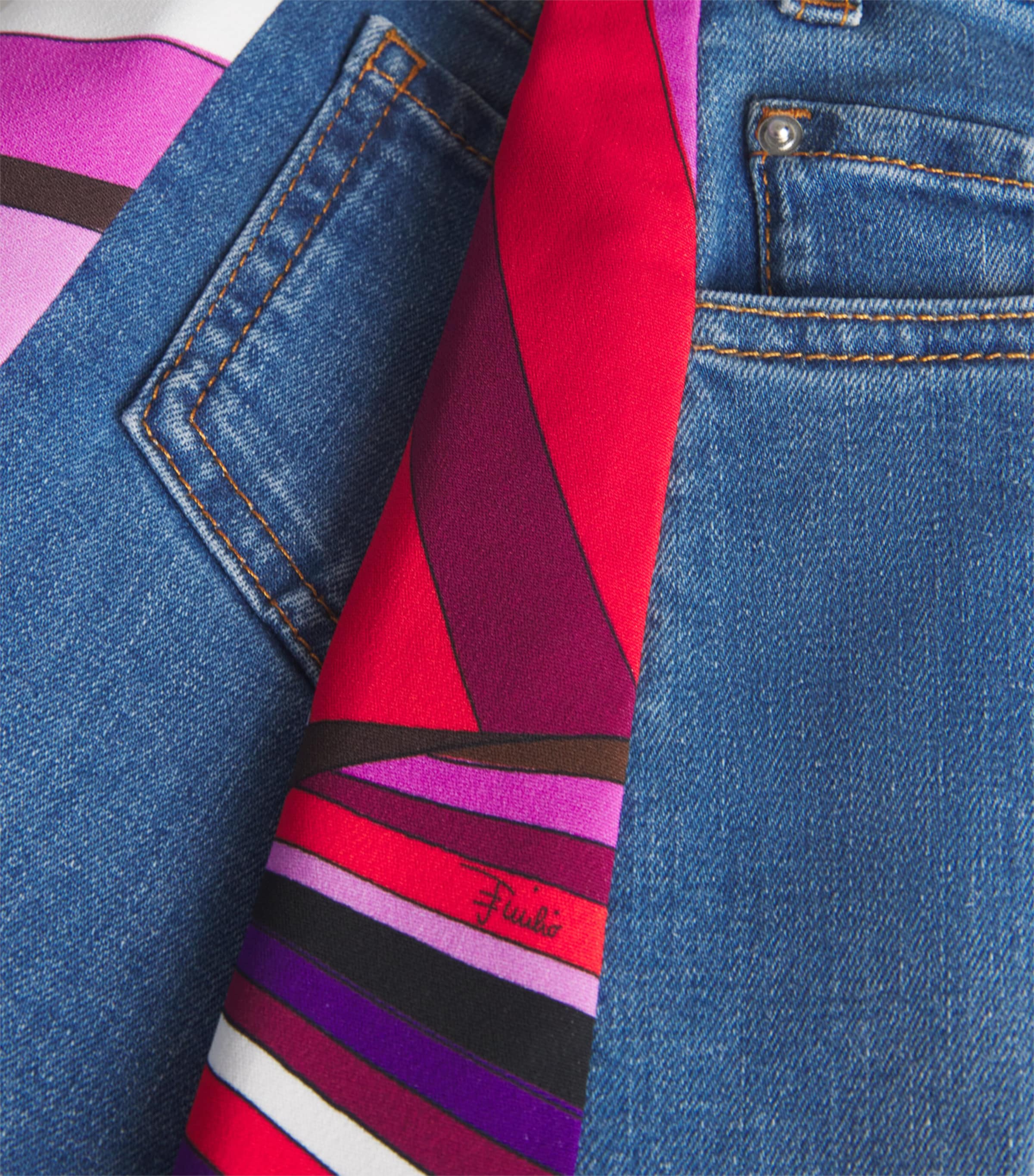 Side-Patterned Skirt (4-14 Years) 620BLUE Image 3