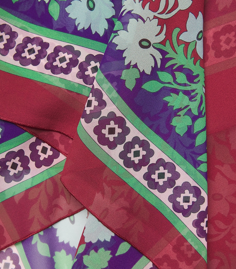 Silk Chiffon Printed Cape RE01REGALIA PLACEE Image 5