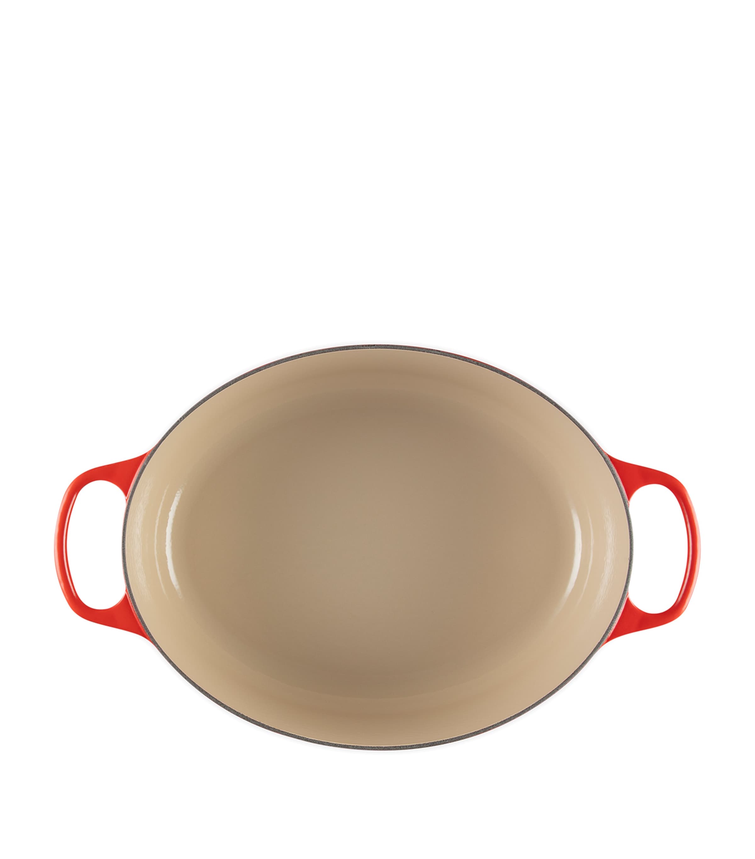 Cast Iron Oval Casserole Dish (35cm) NO COLOUR Image 5