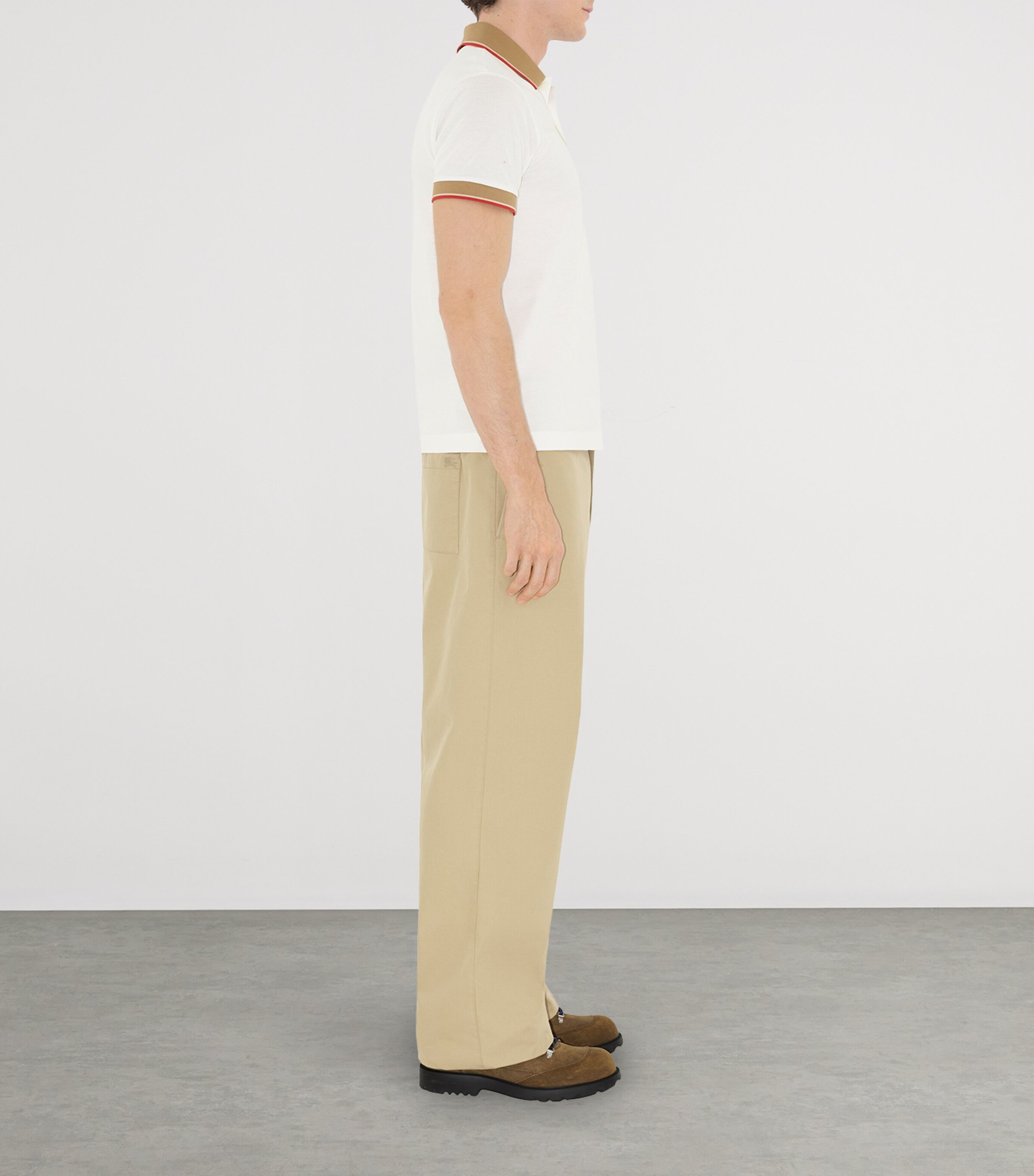 Logo-Collar Polo Shirt CHALK Image 3