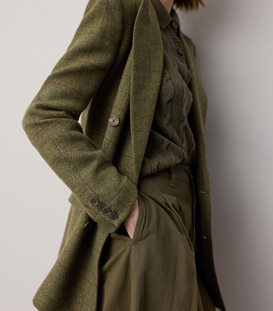 Ralph Lauren Collection Womens Tweed Ramona Blazer Cypress Multi Image 4