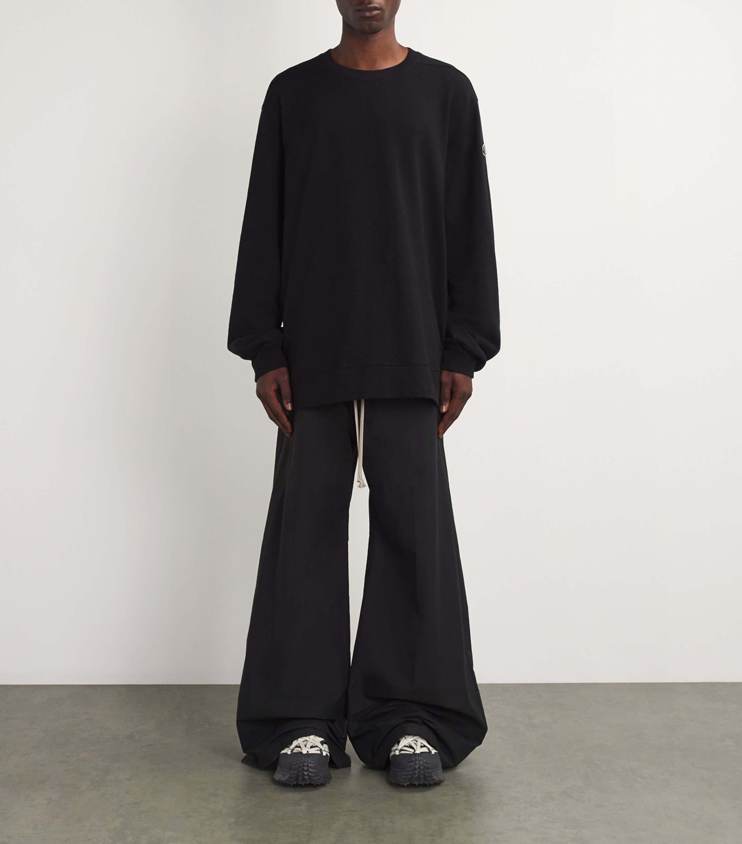 Rick Owens Black x Moncler Megalace Trailgrip Sneakers | Harrods US