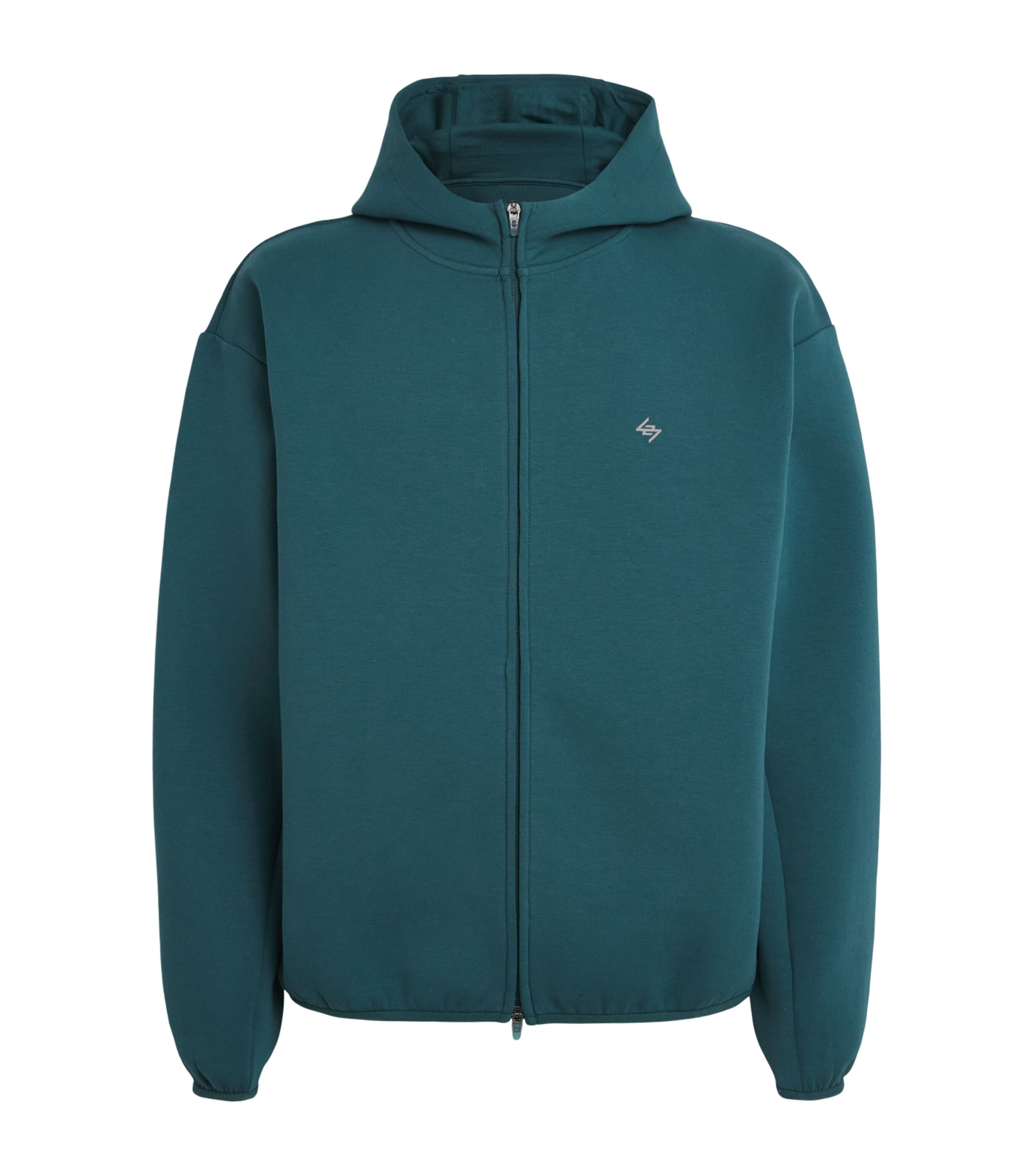 Represent 247 Mens 247 Numbers Zip-Up Hoodie Teal Image 1