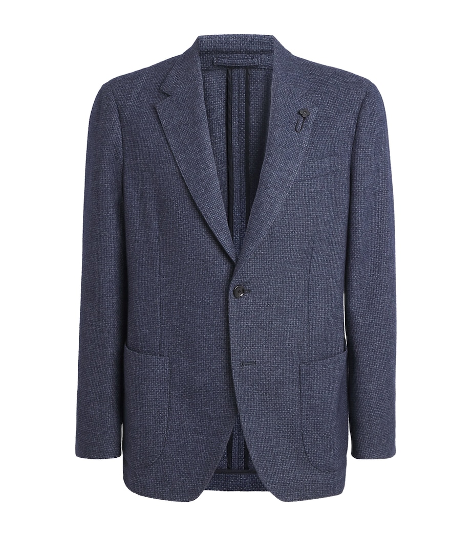 Woven Single-Breasted Blazer 830 LIGHT NAVY Image 1