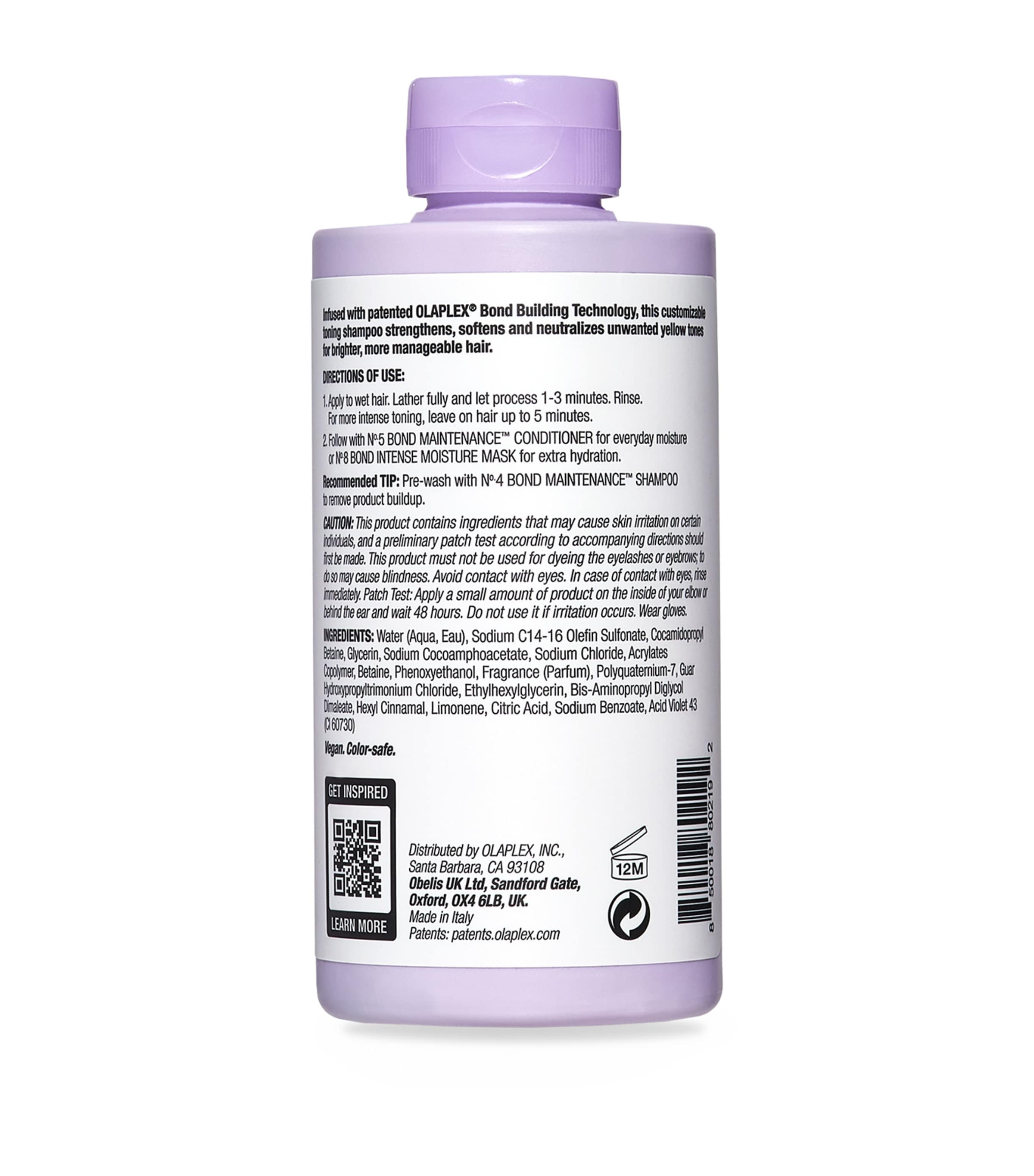 No.4P Blonde Enhancer Toning Shampoo (250ml) NO COLOUR Image 2