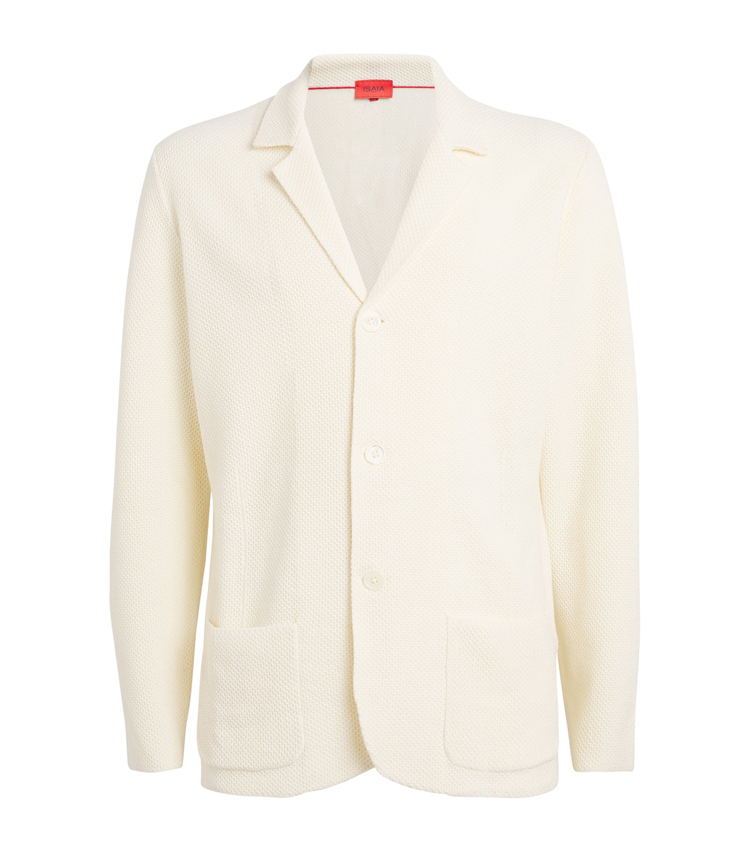 Isaia Wool Cardigan In White