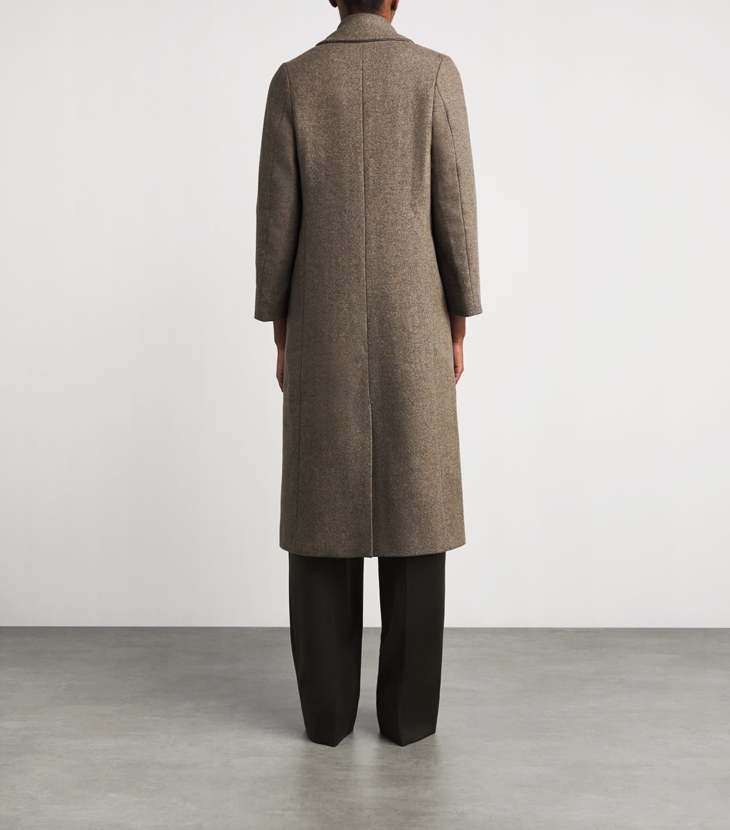 Johnstons Of Elgin Womens Wool The Great Coat Par Tweed Her Image 4