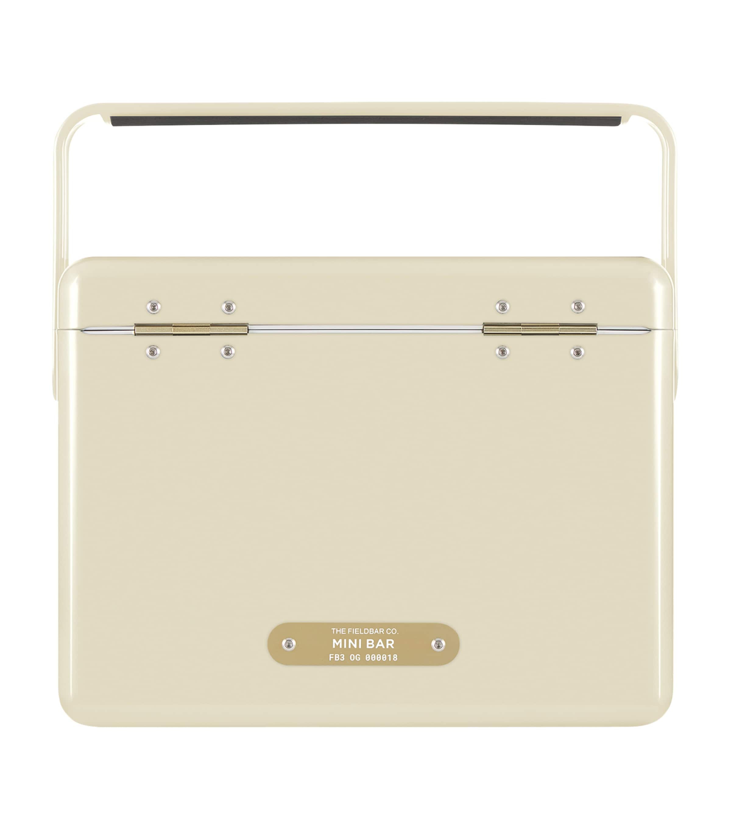 Mini Bar Cooler Box with Leather Sling (4L) WHITE Image 2