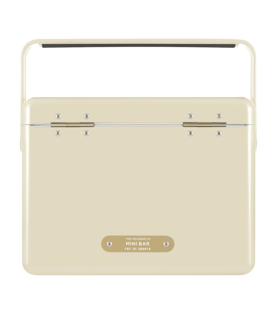 Mini Bar Cooler Box with Leather Sling (4L) WHITE Image 2