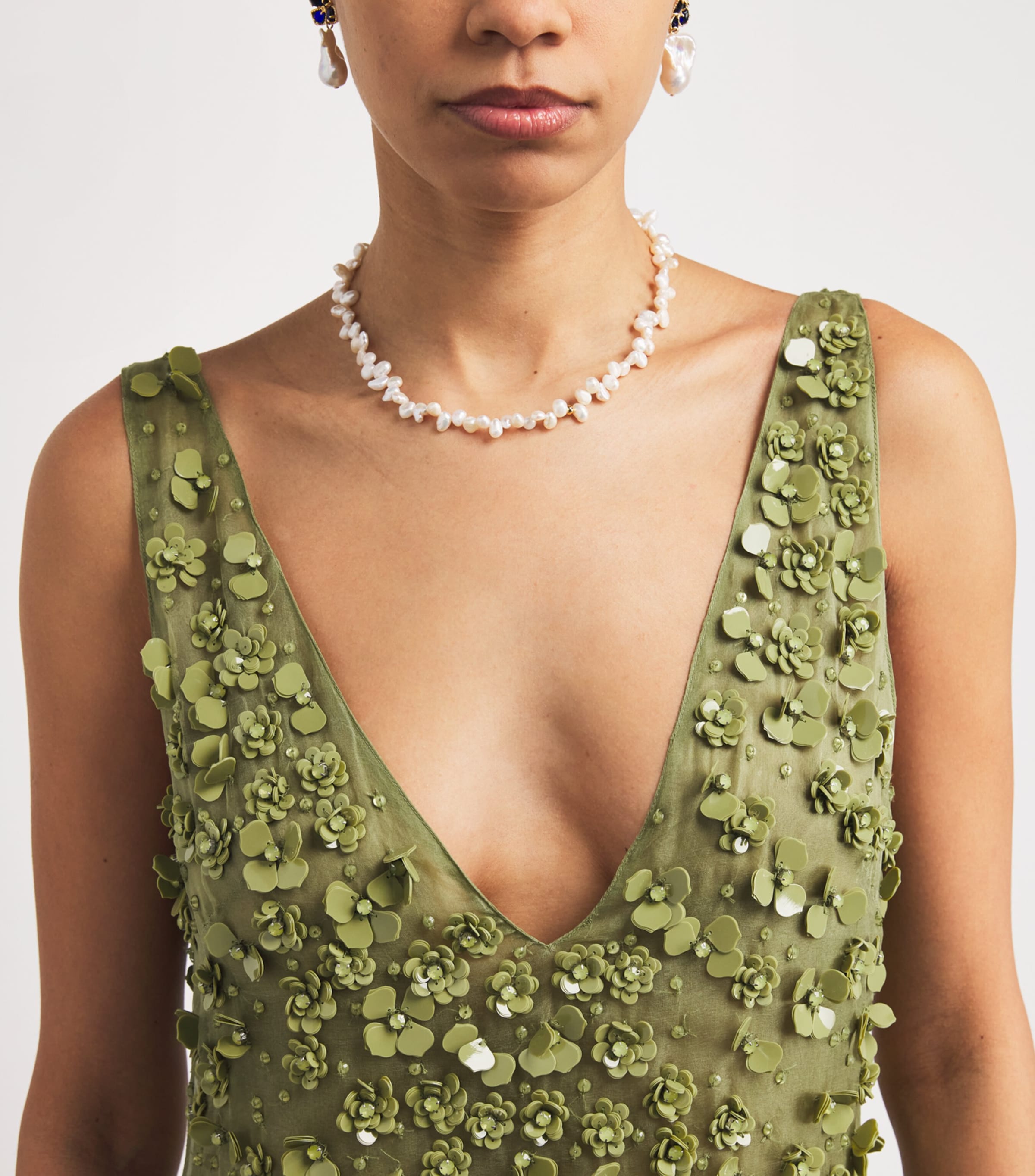 Silk Embellished Sapphira Mini Dress PASTURE Image 4