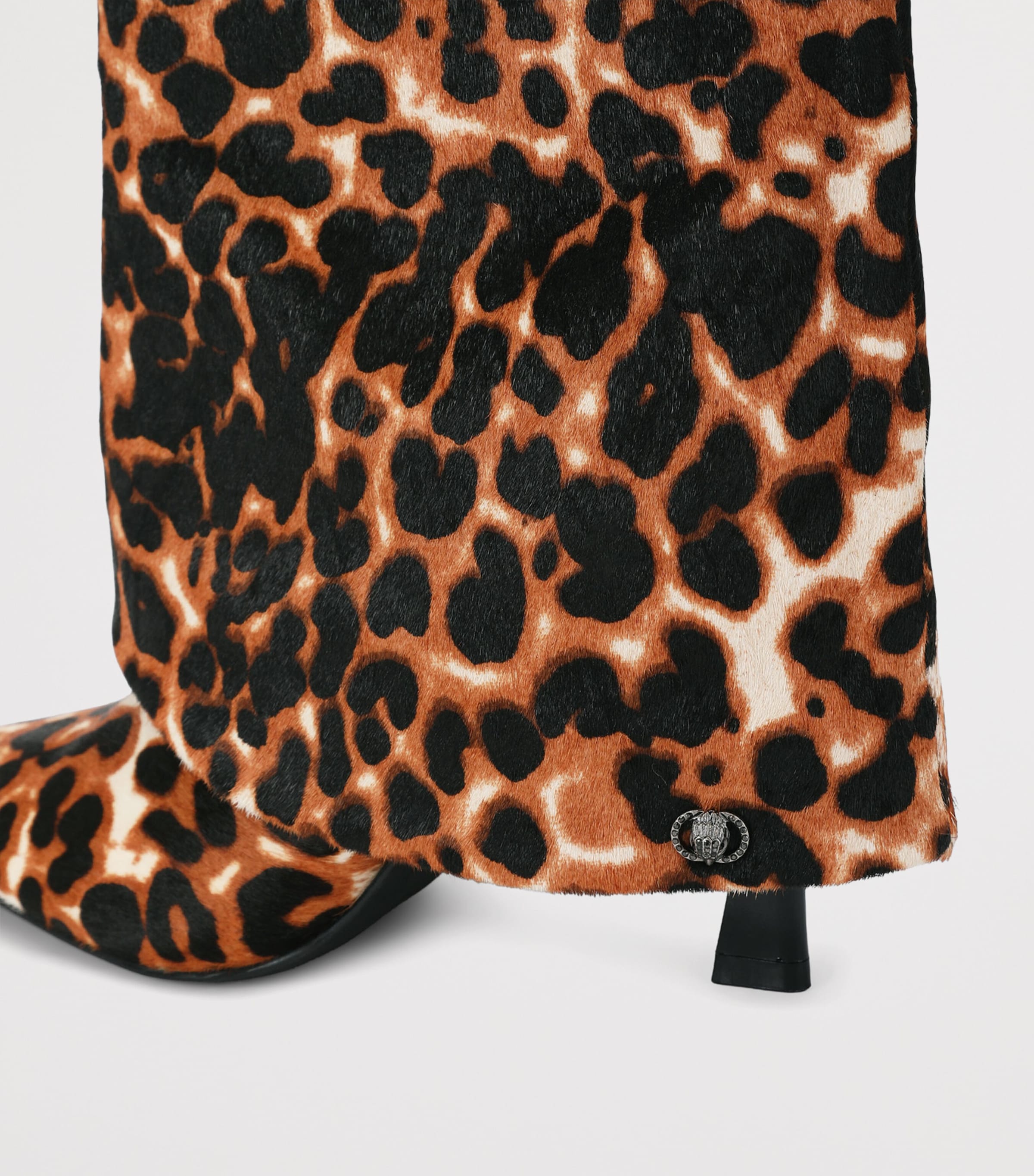 Kurt Geiger London Calf Hair Candy Gaiter Boots Camel/oth Image 4