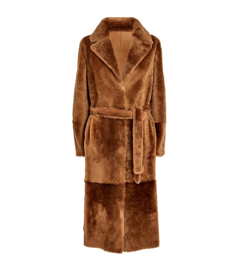 Lamb Fur Reversible Wrap Coat A2049 Image 1