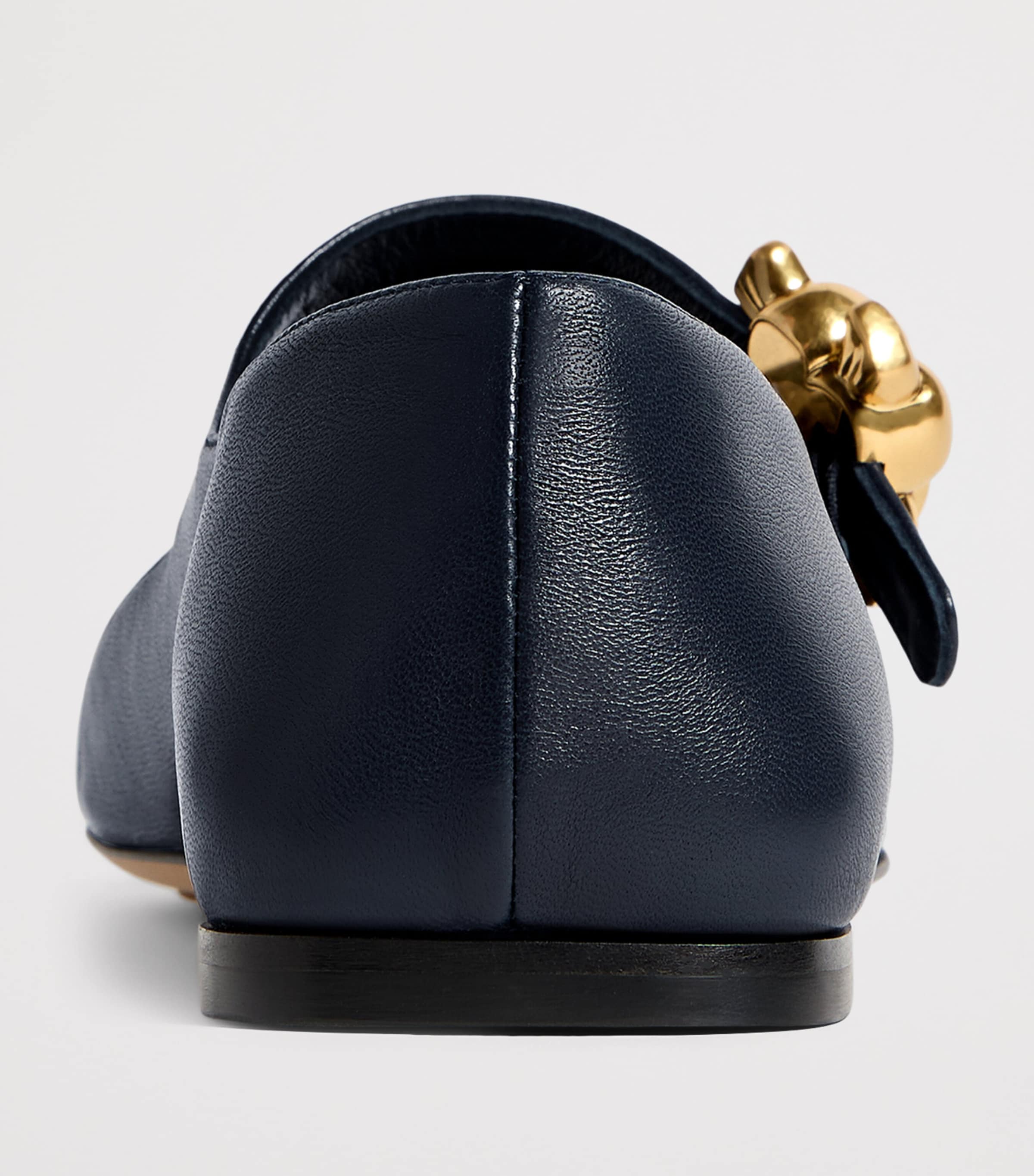 Bottega Veneta Leather Buckle Ballet Flats Image 4