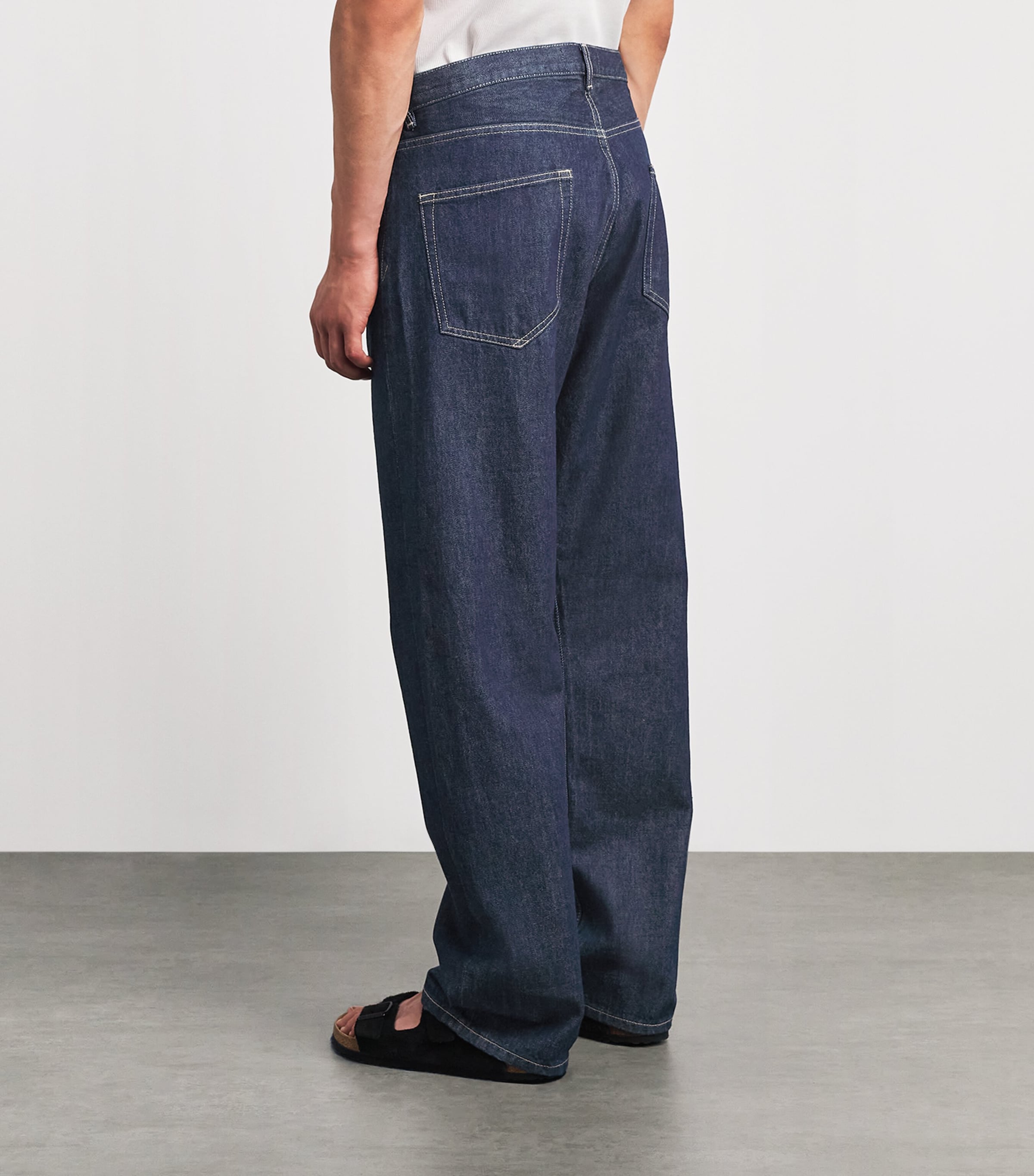 Samsøe Samsøe Mens Roger Straight Jeans Dark Lake Image 5