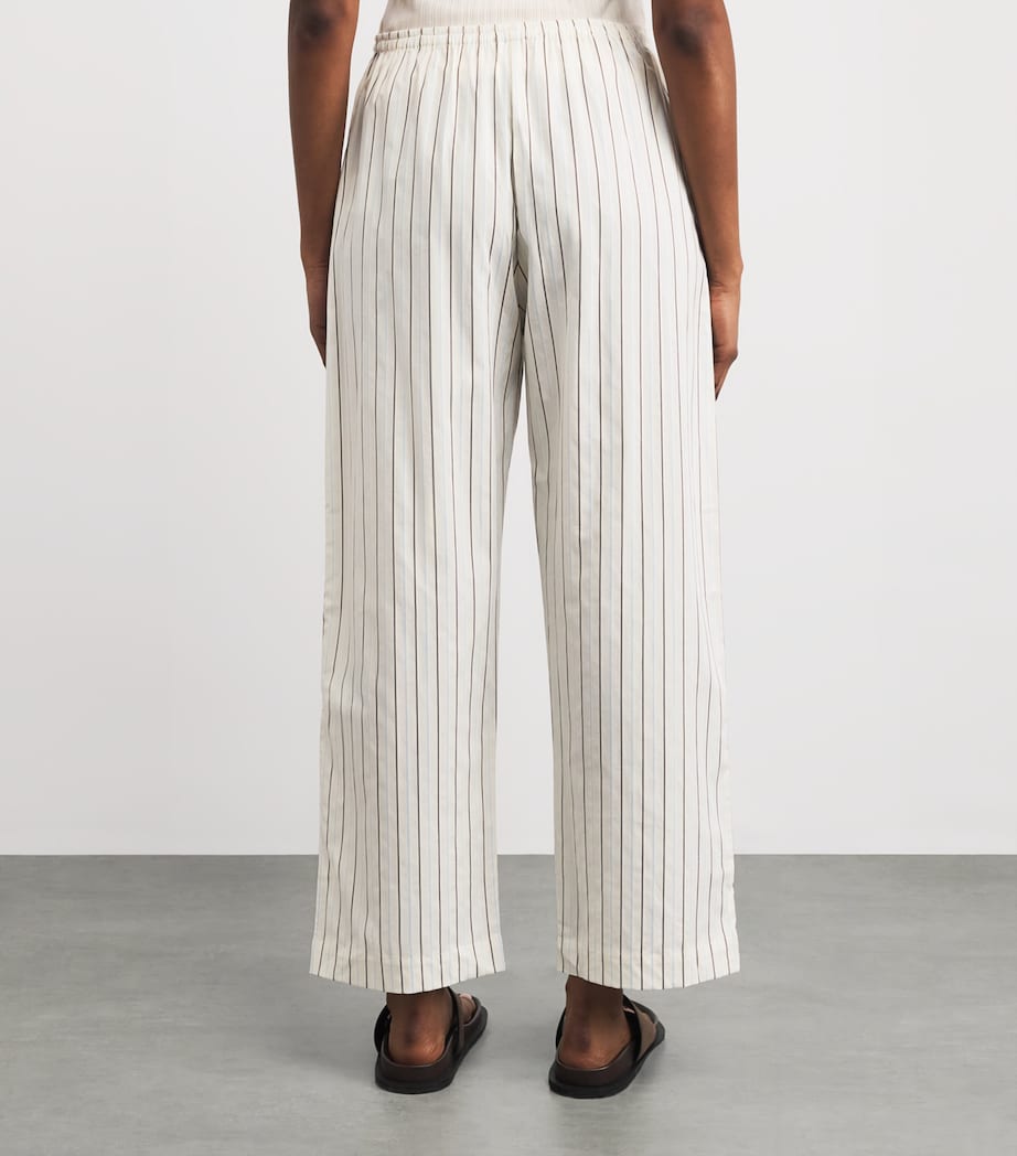 Faithfull the Brand Womens Cotton Paloma Trousers Fiori Stripe Lemon Image 5