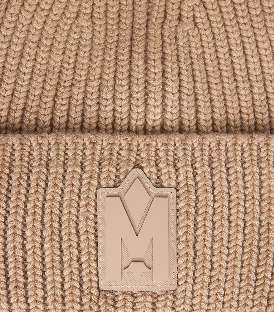 Wool-Blend Ribbed Beanie LT CAMEL A Image 3