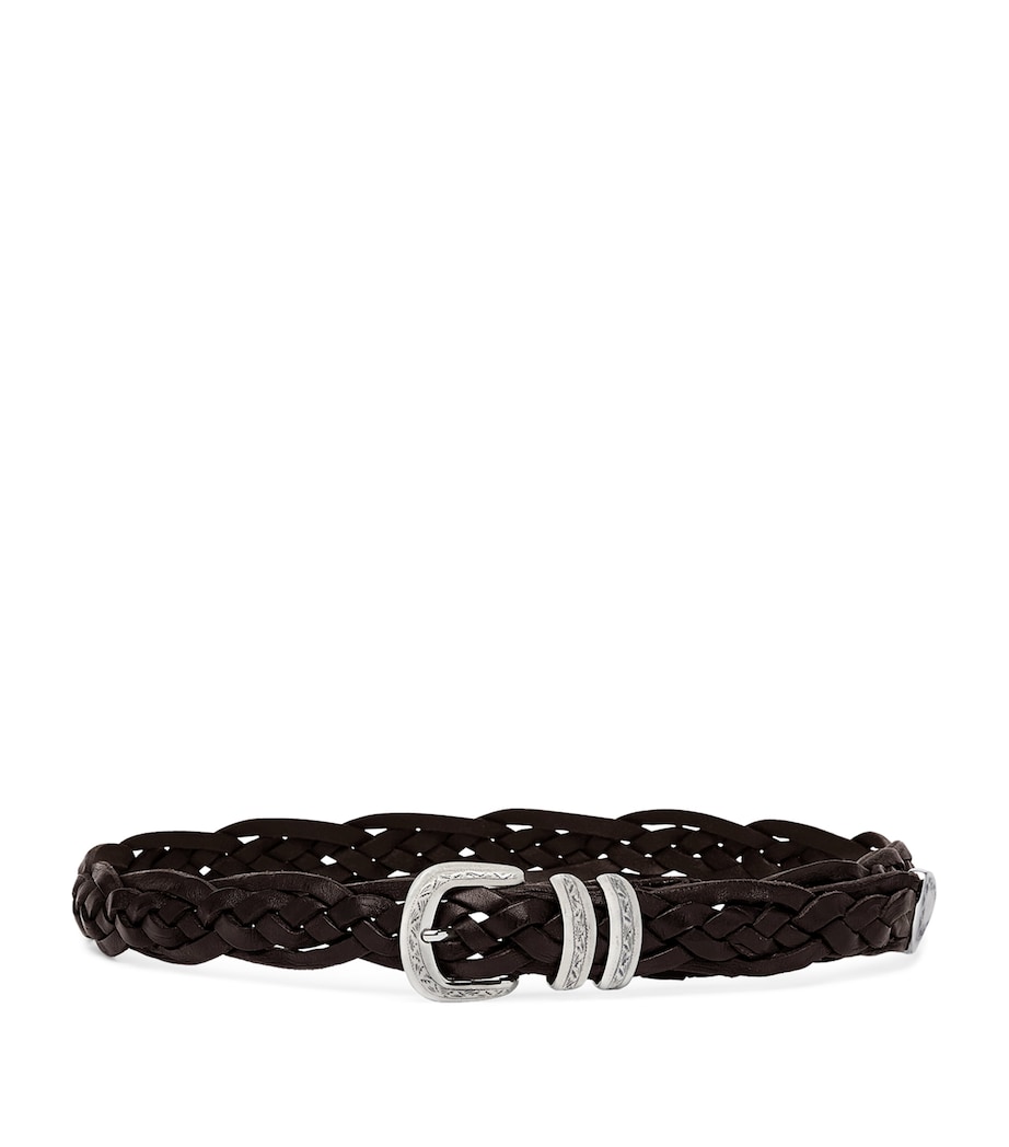 Leather Woven Belt C6074 Image 1